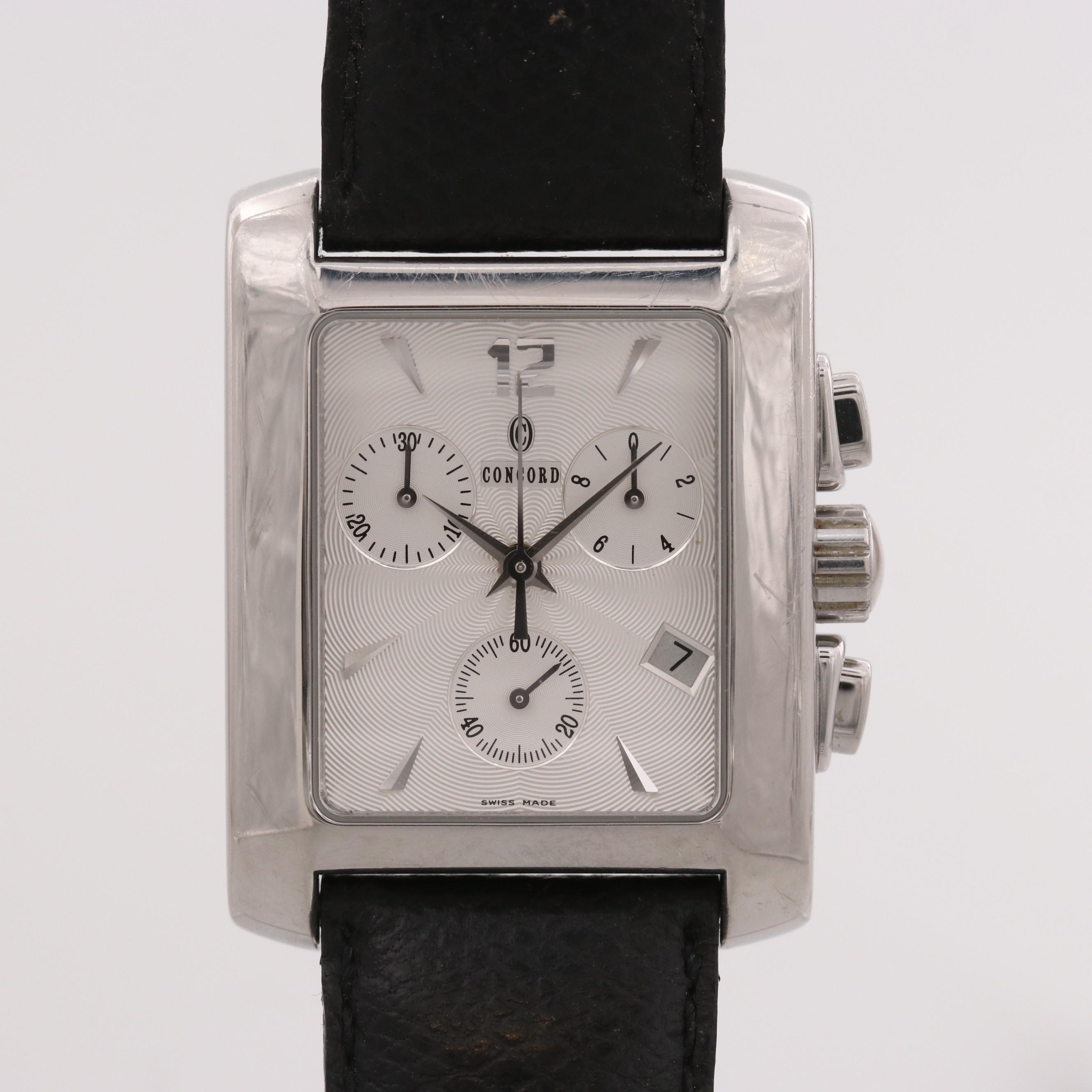 Concord Sportivo Stainless Steel Quartz Chronograph Watch