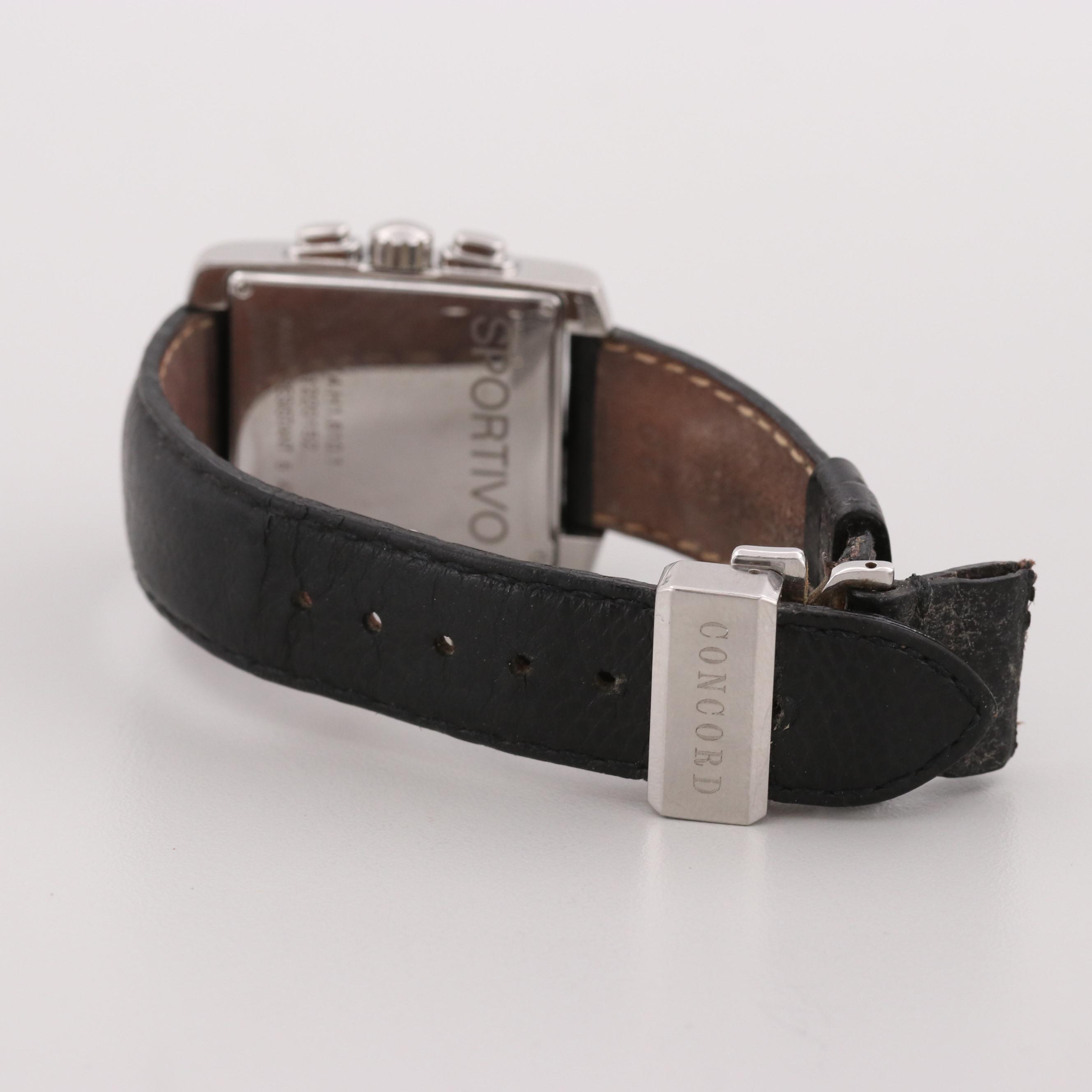 Concord Sportivo Stainless Steel Quartz Chronograph Watch