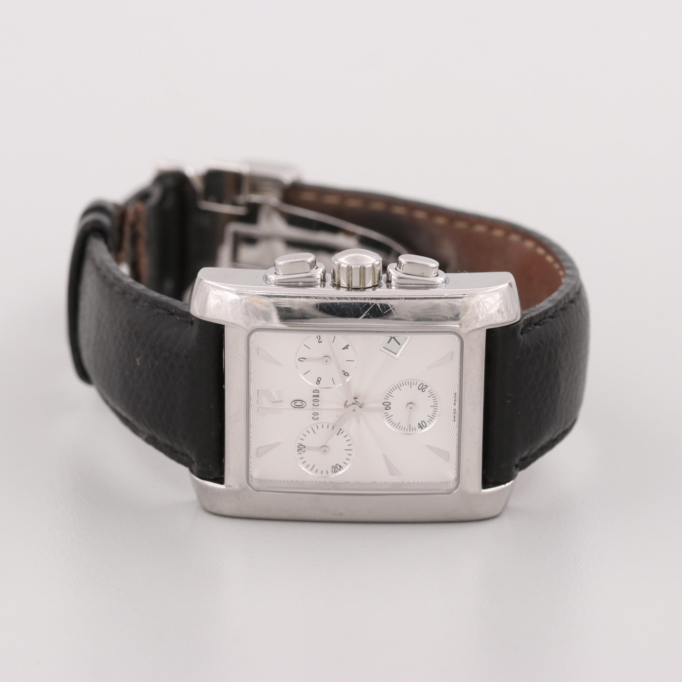 Concord Sportivo Stainless Steel Quartz Chronograph Watch