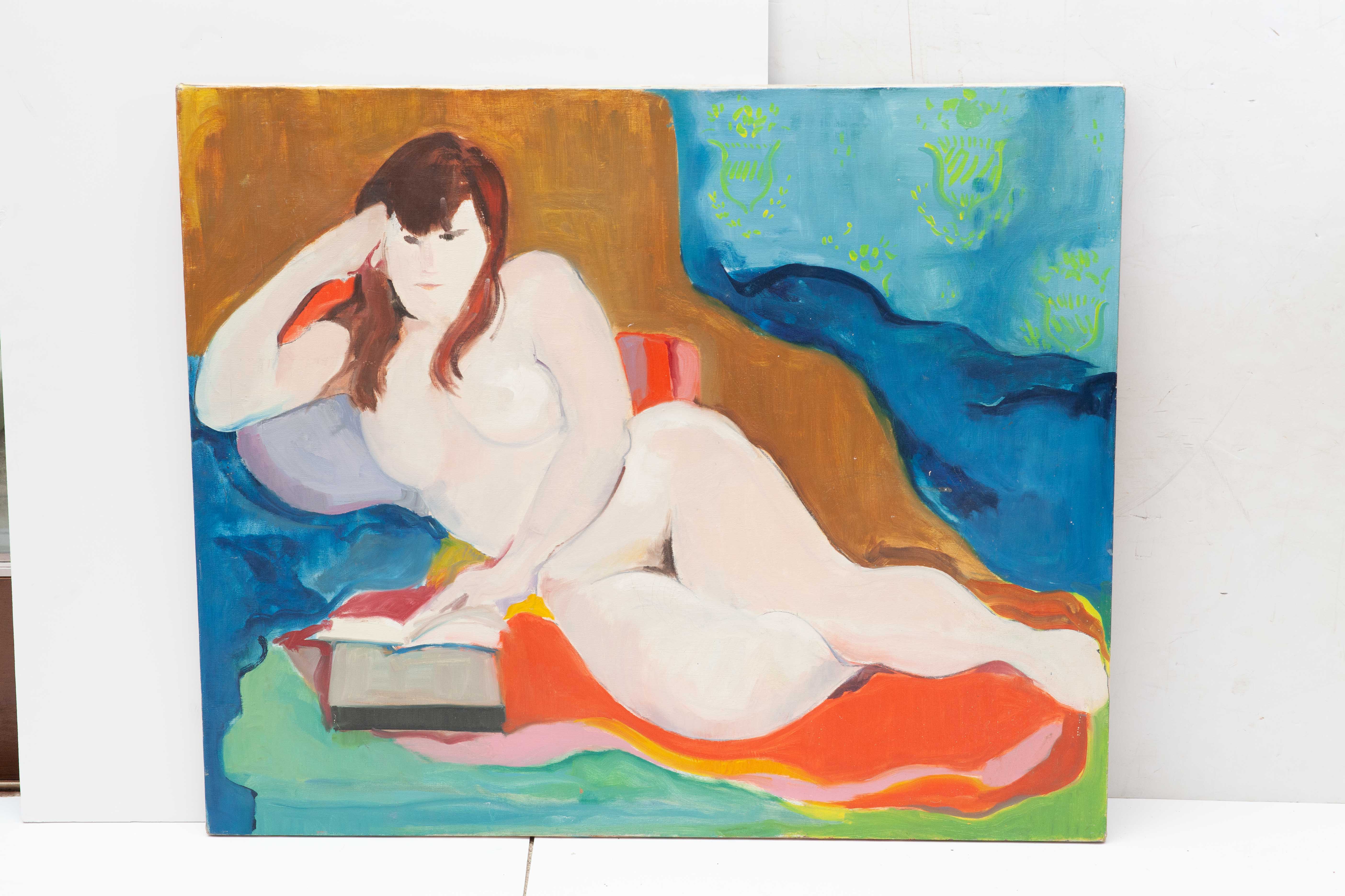 Joan Tallan Female Nude Oil Painting