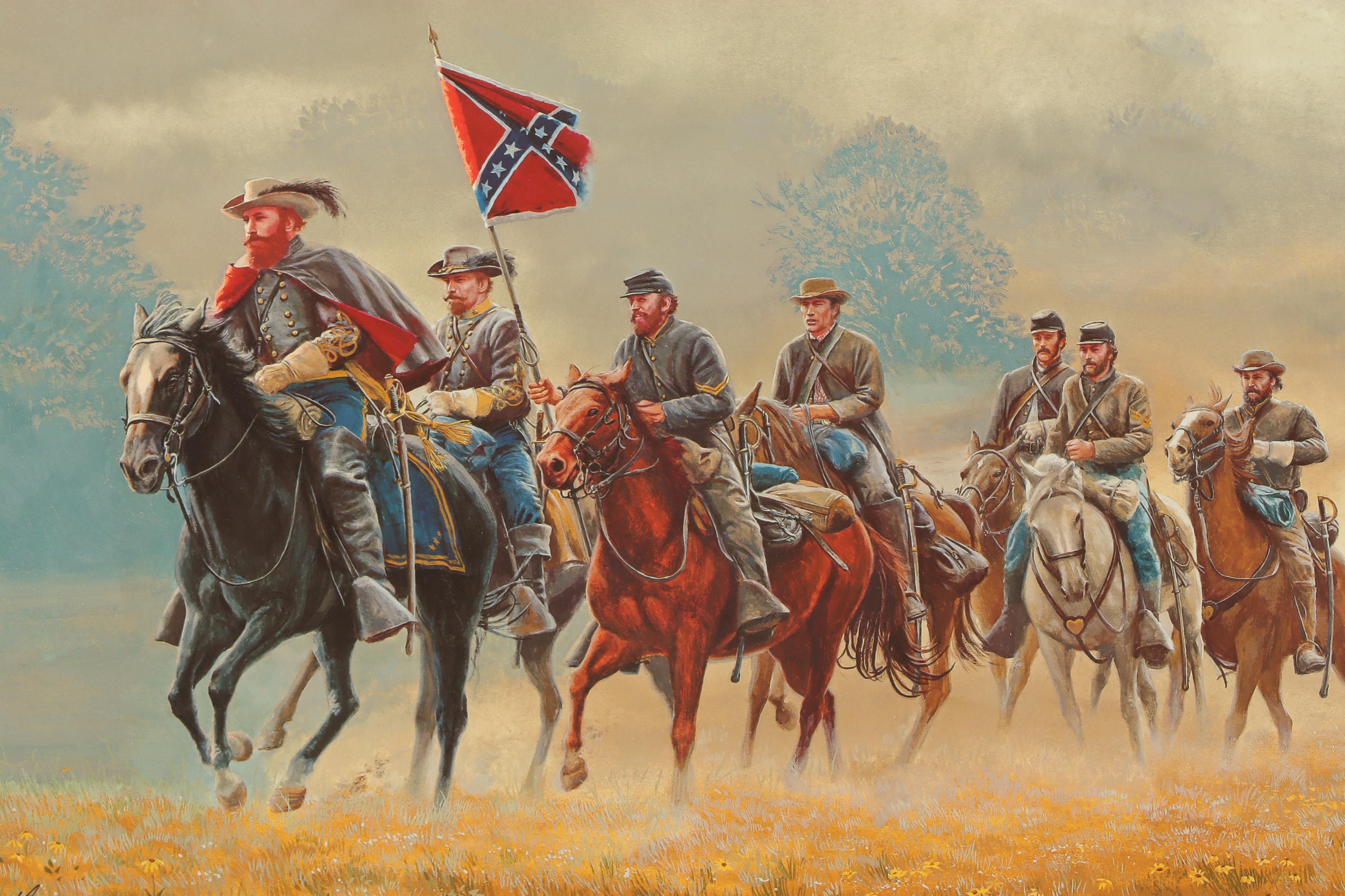 Mort Kunstler Offset Lithograph "Stuart's Ride"