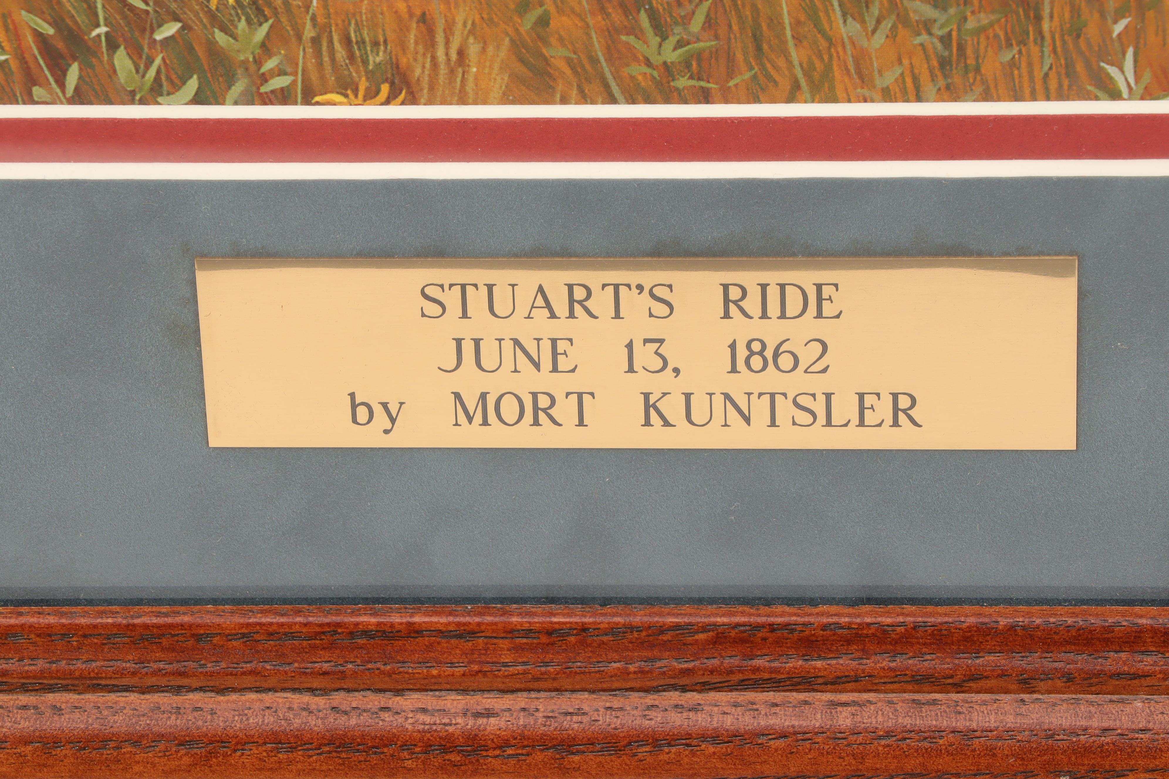 Mort Kunstler Offset Lithograph "Stuart's Ride"