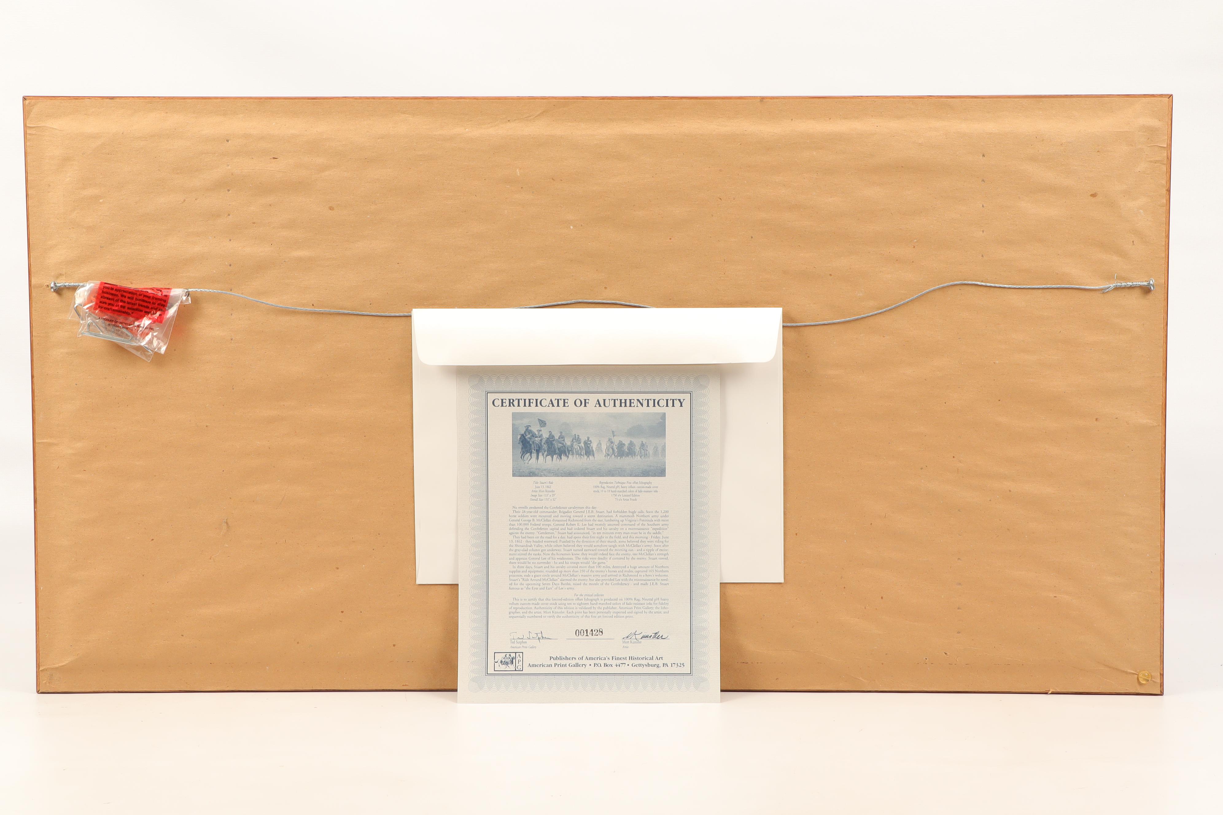 Mort Kunstler Offset Lithograph "Stuart's Ride"