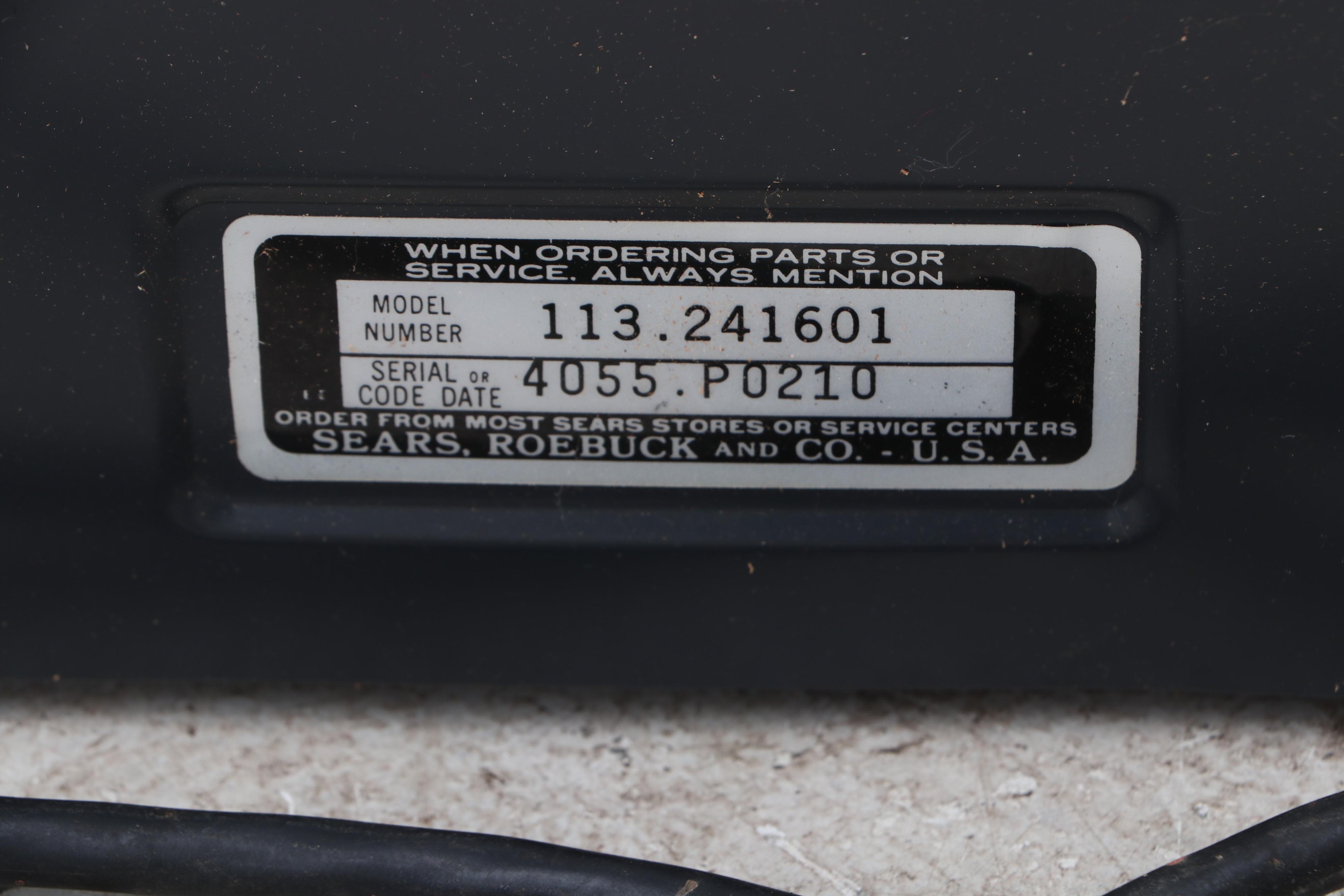 Sears Craftsman 7.5" Blade Bevel Cut Table Saw