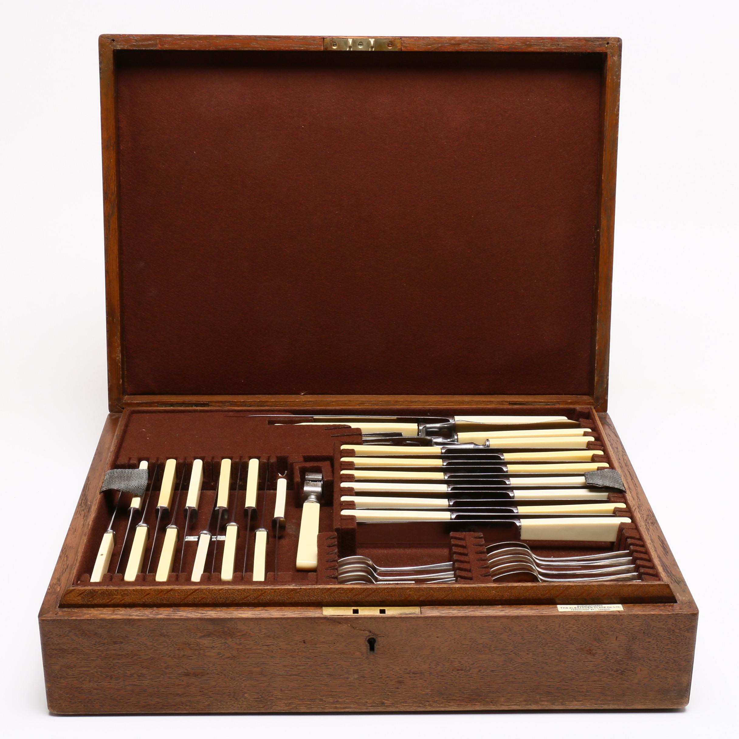 Alexander Clark Co. Silver Plate Flatware Service for Twelve