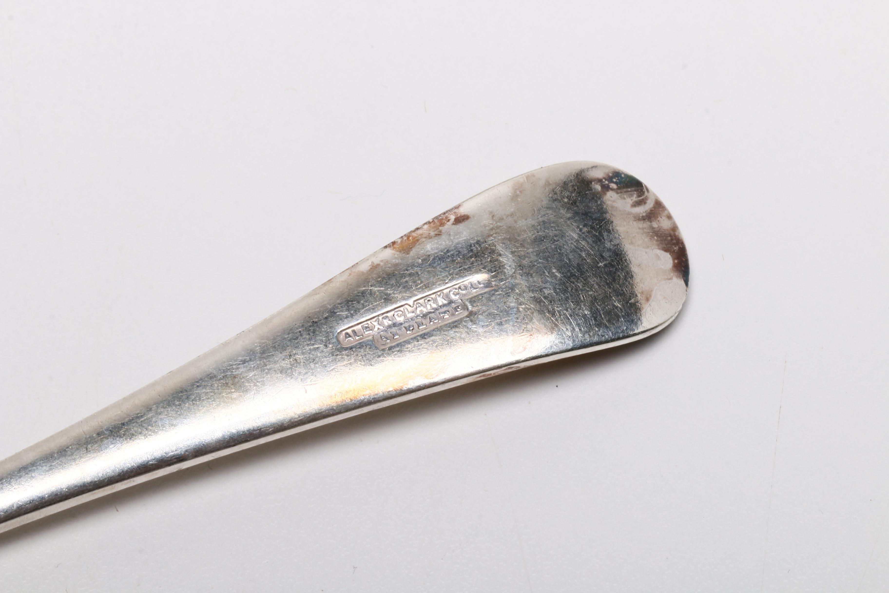 Alexander Clark Co. Silver Plate Flatware Service for Twelve