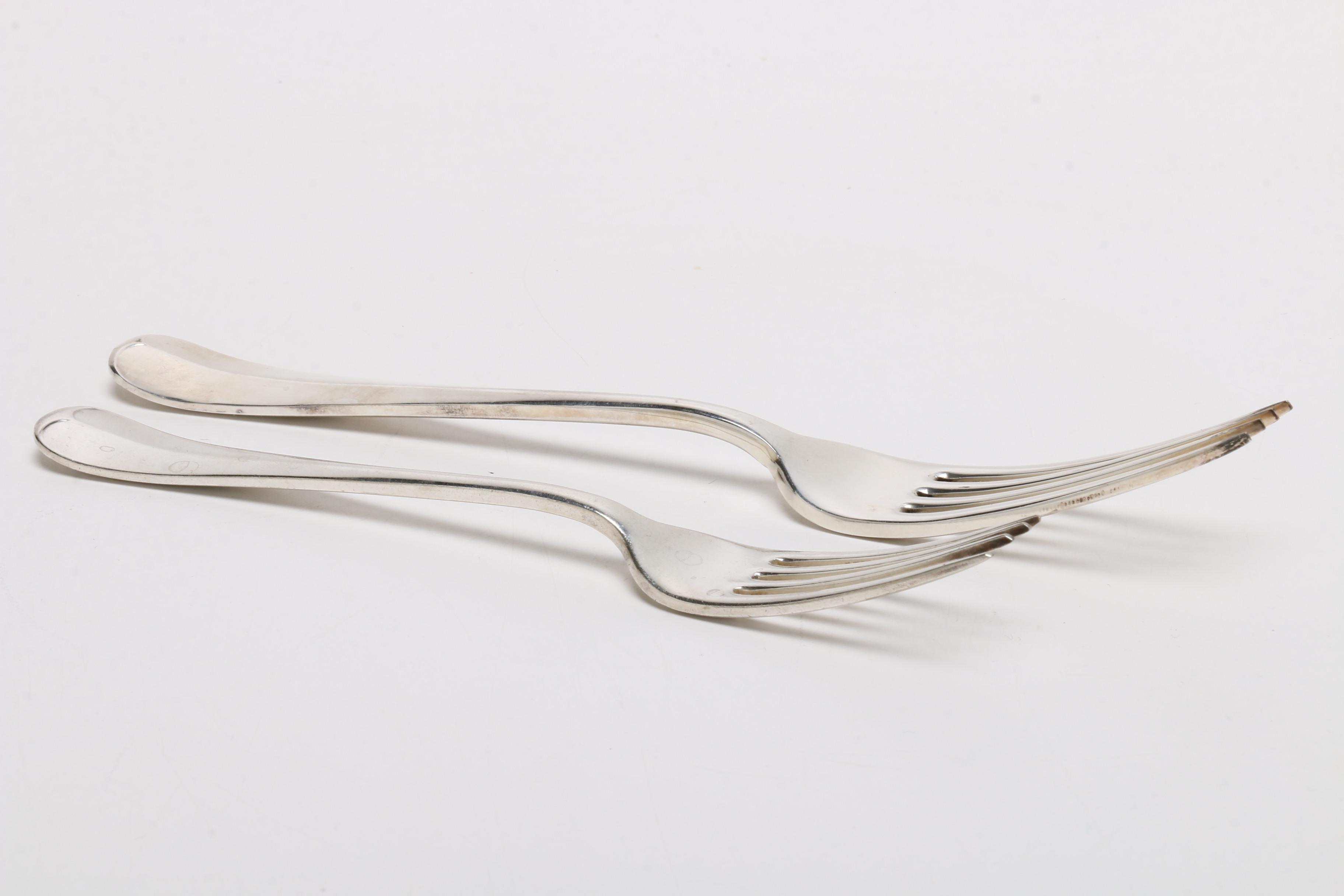 Alexander Clark Co. Silver Plate Flatware Service for Twelve