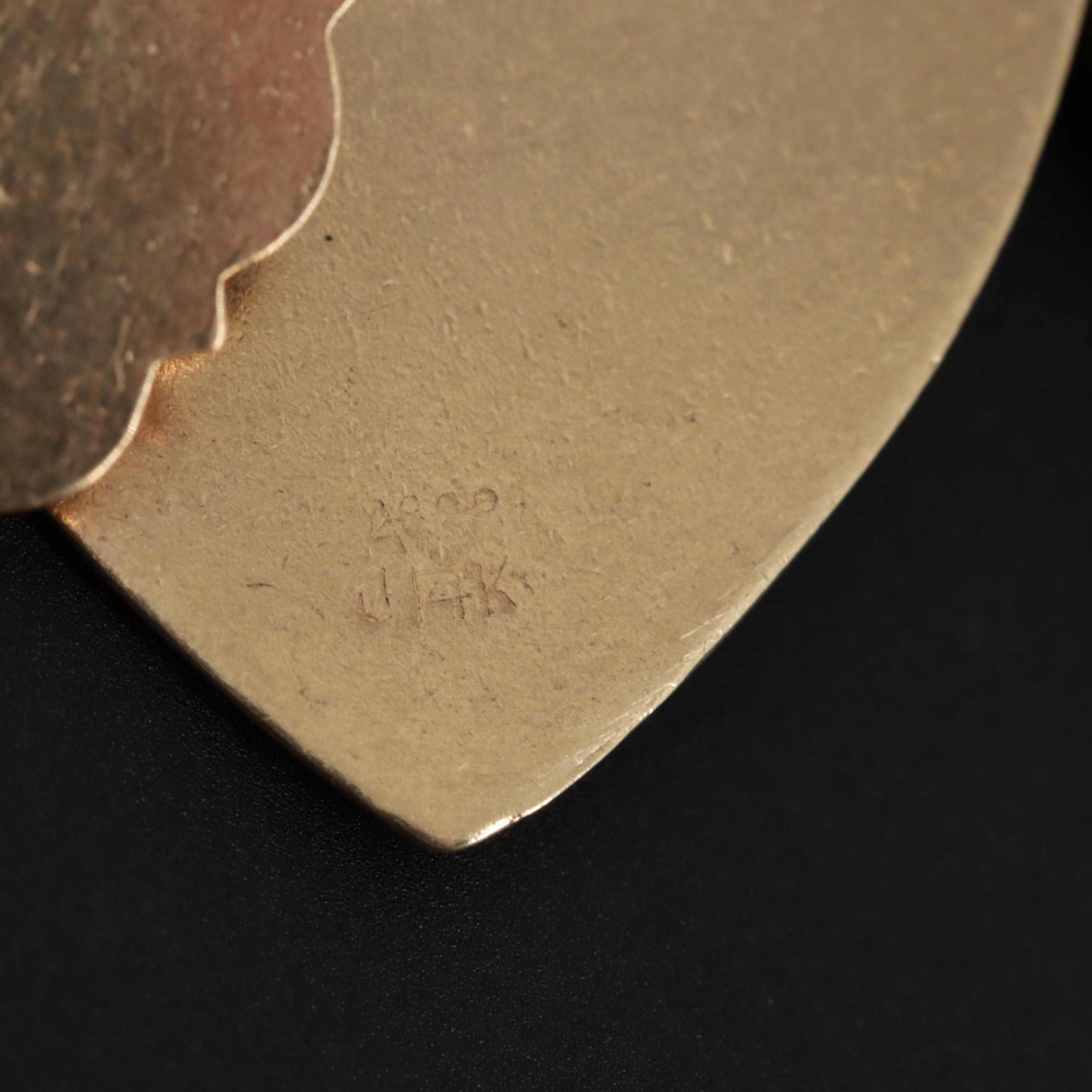 Vintage 14K Charm Bracelet with 18K, 10K, Synthetic Ruby and Synthetic Spinel