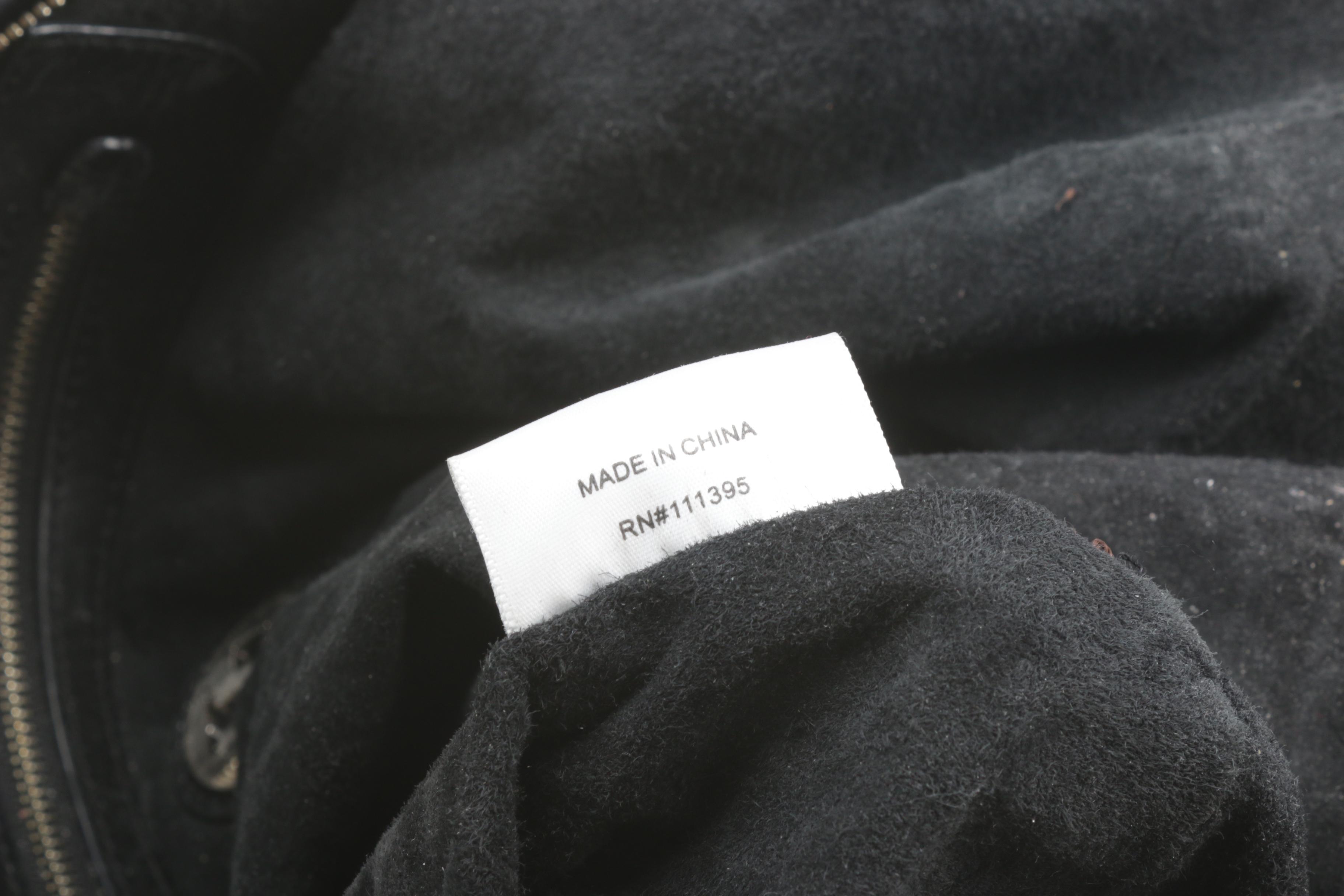 Tory Burch Black Suede and Leather Chain Link Horsebit Hobo Handbag