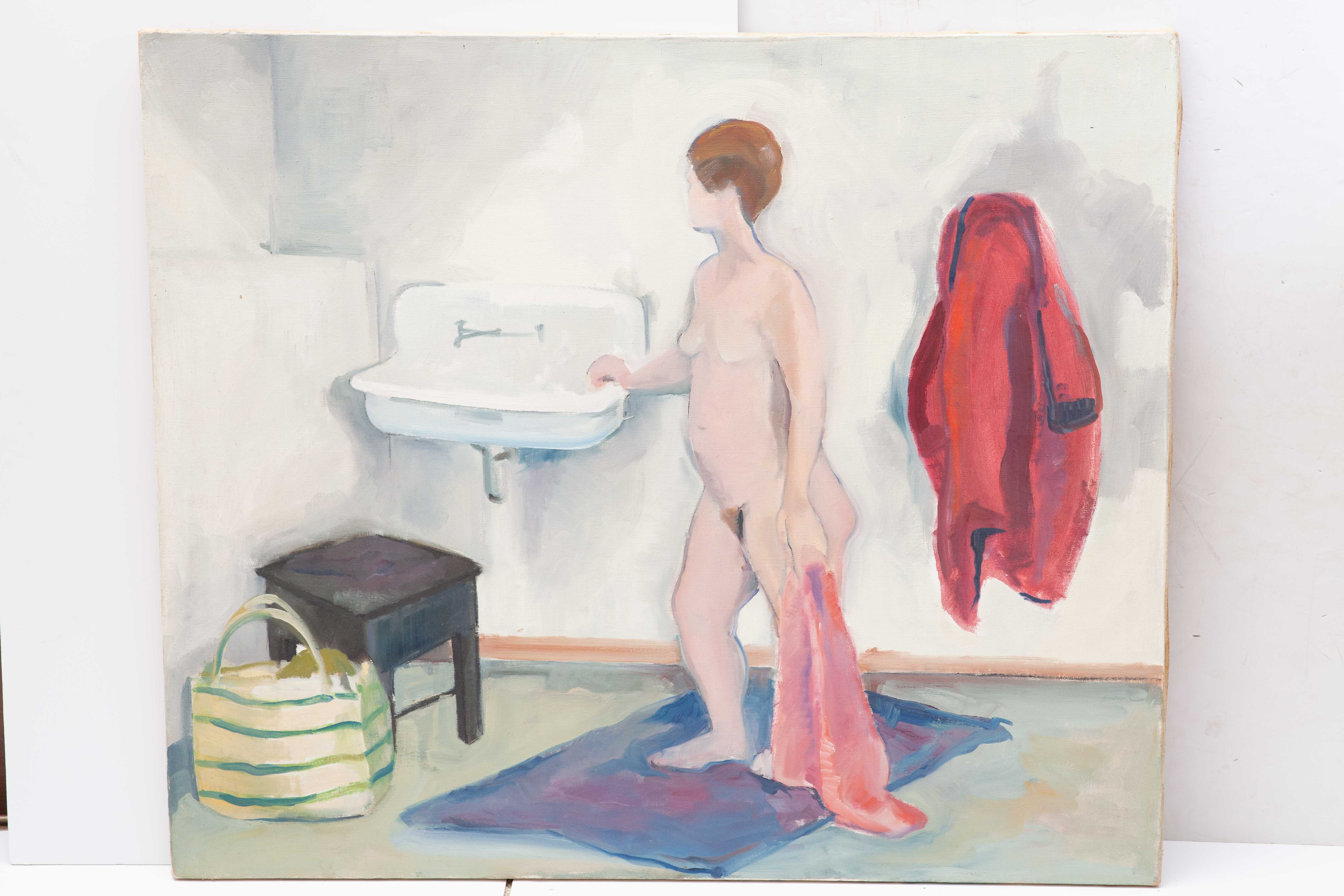 Joan Tallan Female Nude Oil Painting