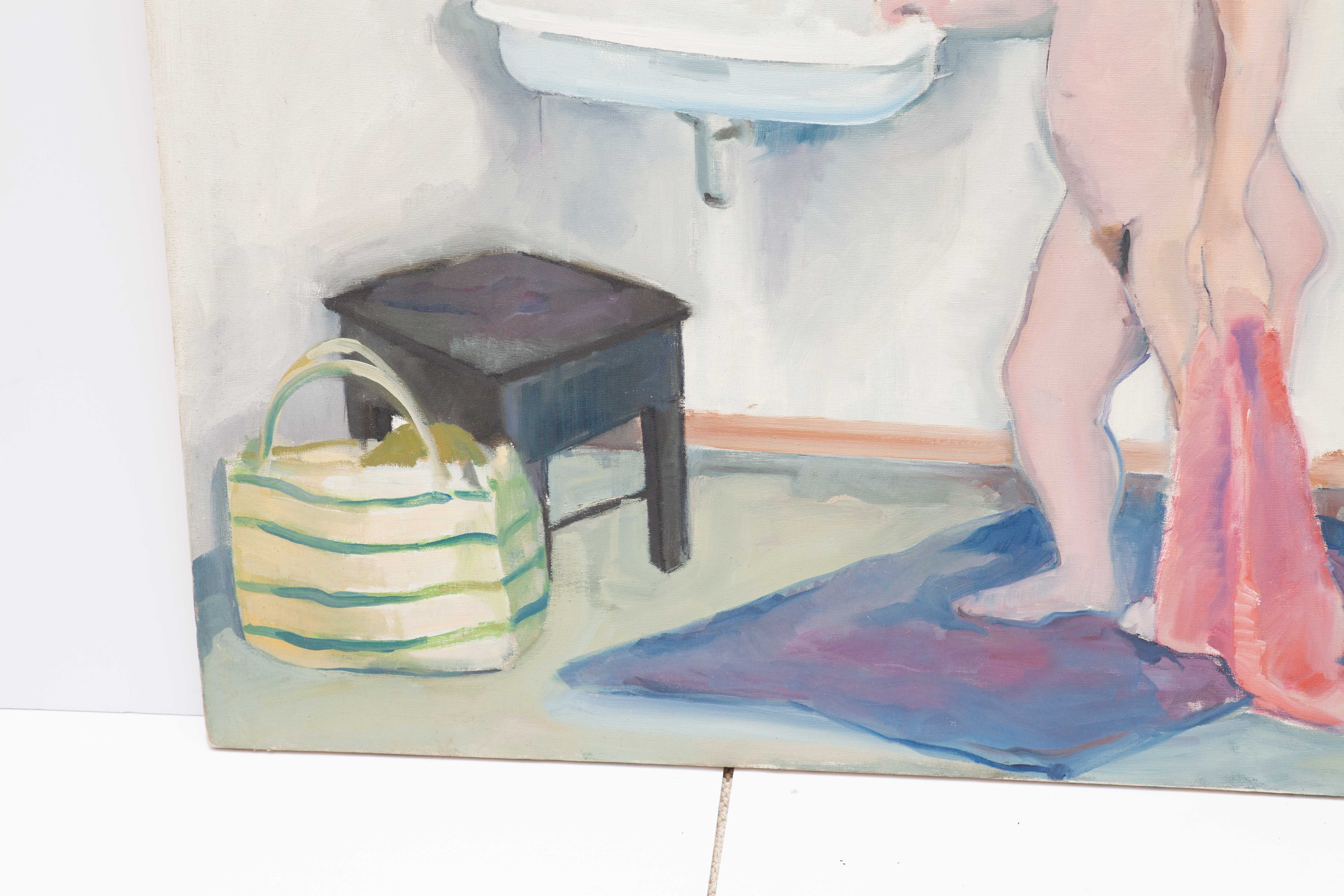 Joan Tallan Female Nude Oil Painting