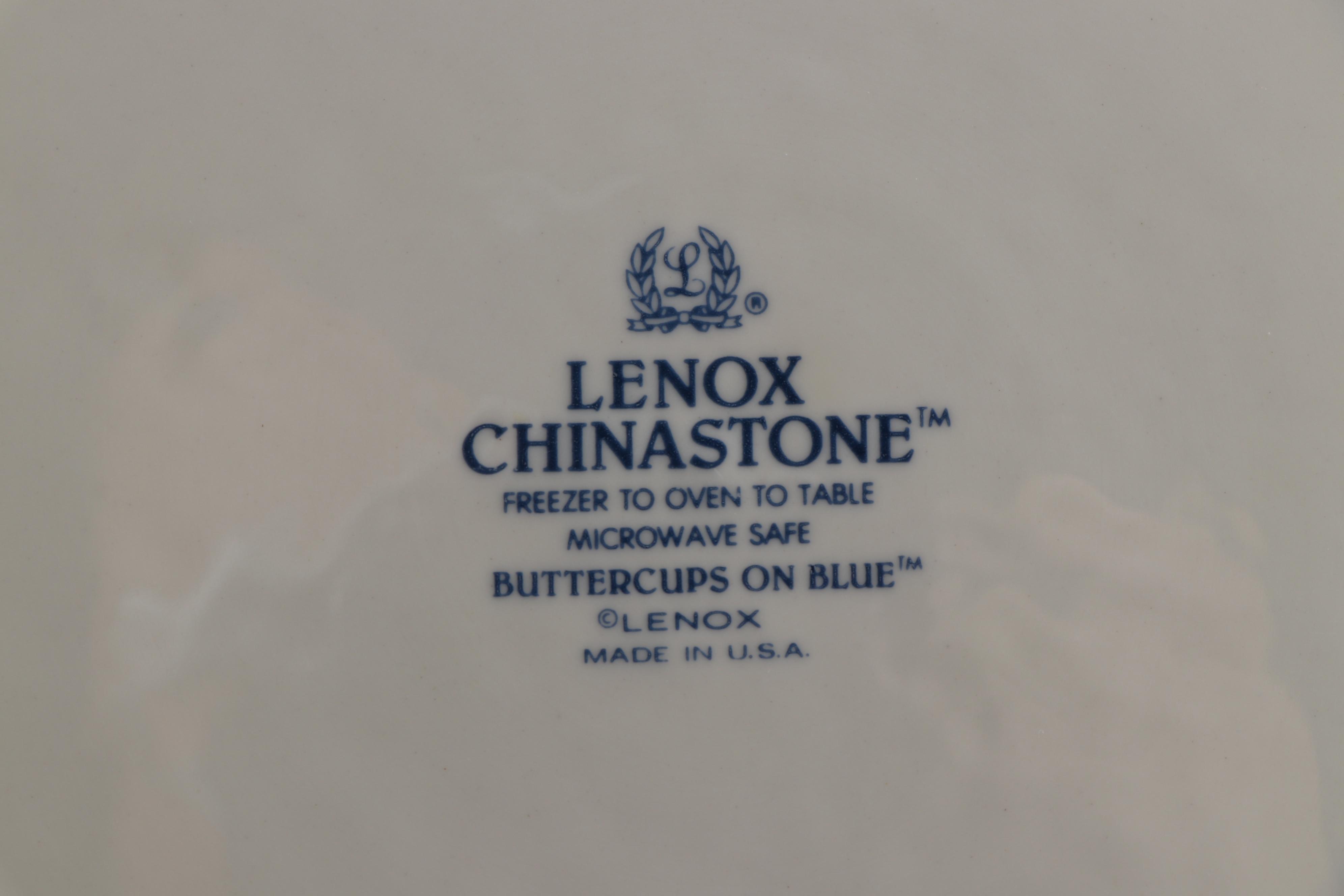 Lenox "Chinastone for the Blue Patterns" Porcelain Dinnerware