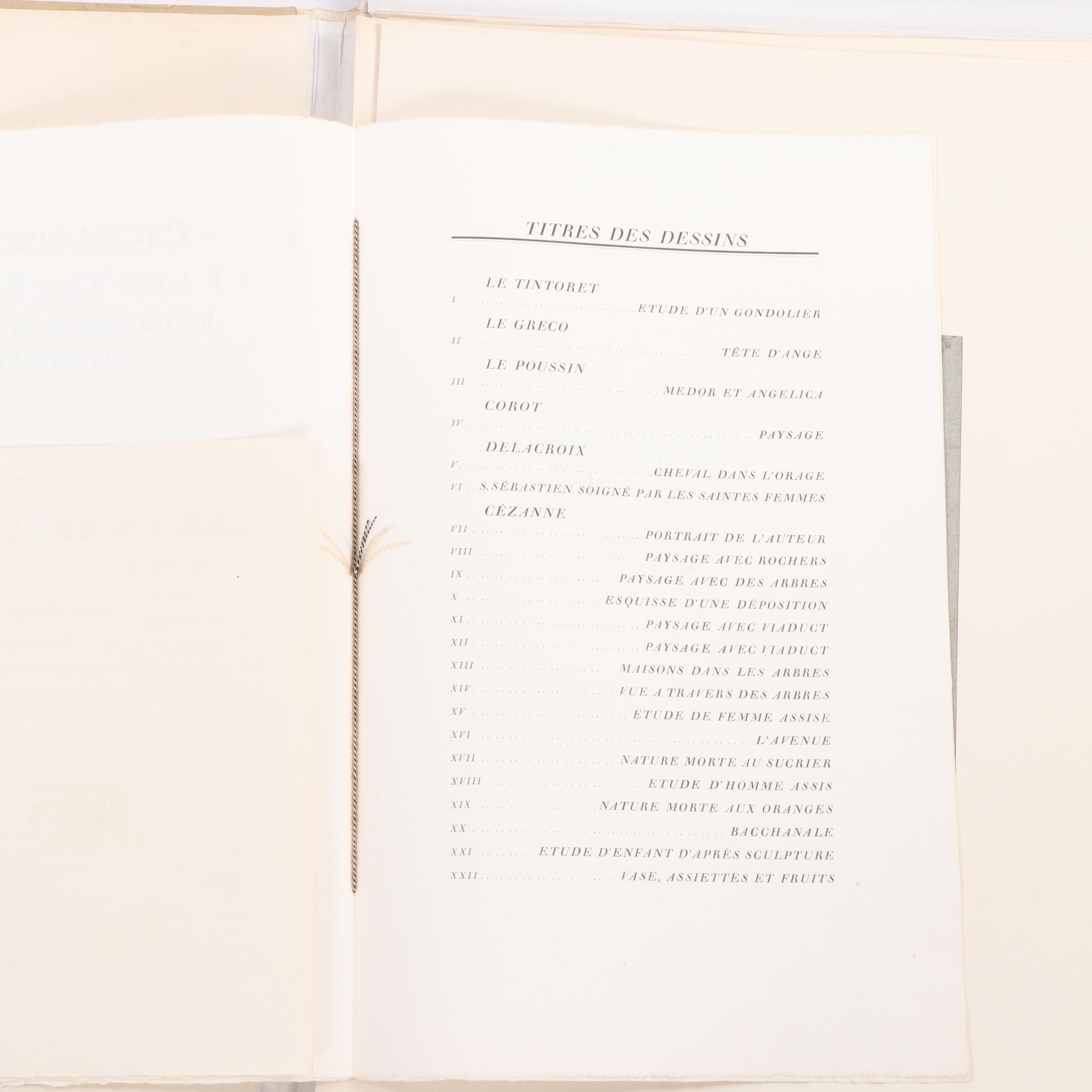 Portfolio "Cezanne et ses Ancetres Reproductions en Facsimile"