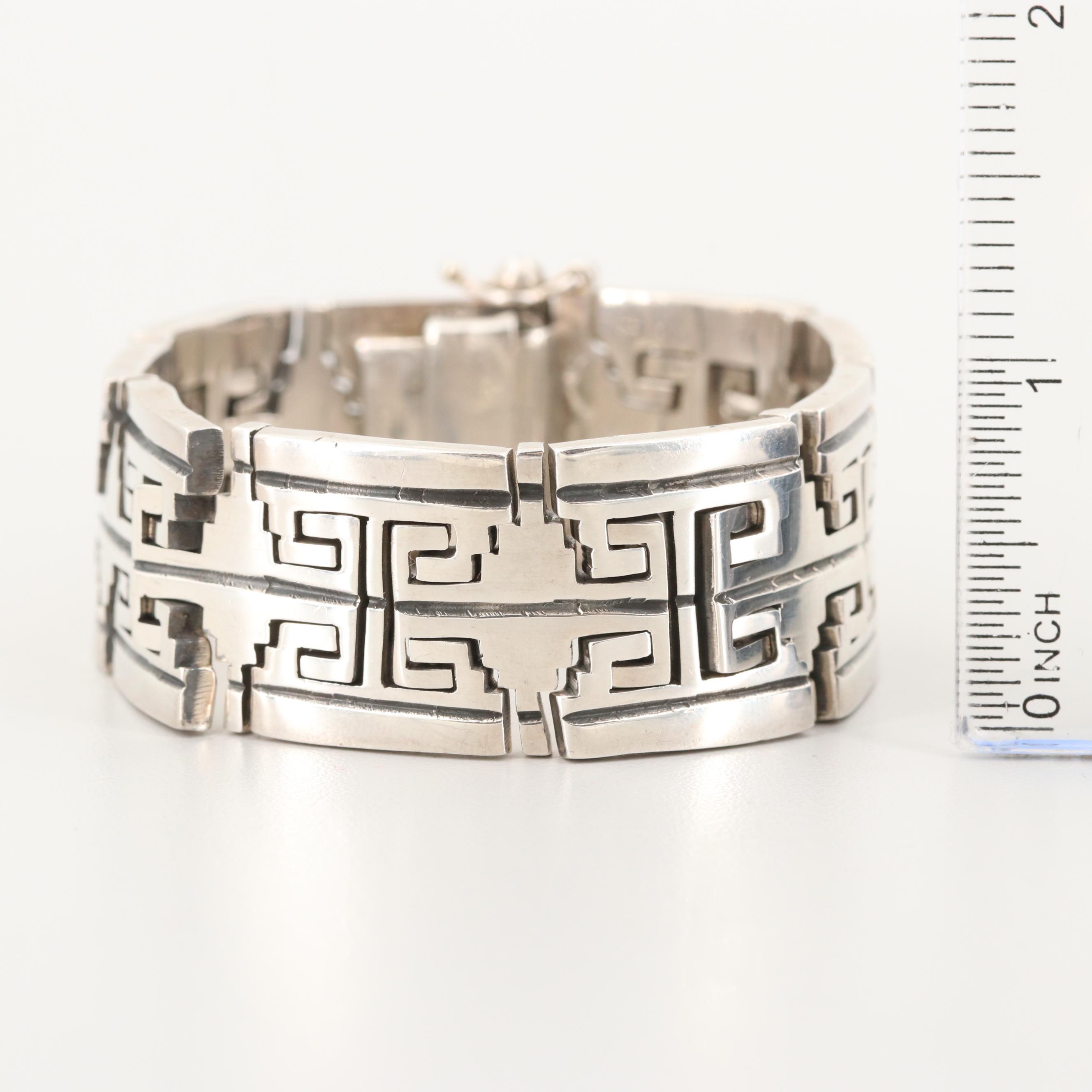 Salvador Juller Garcia Taxco Sterling Silver Custom Link Bracelet