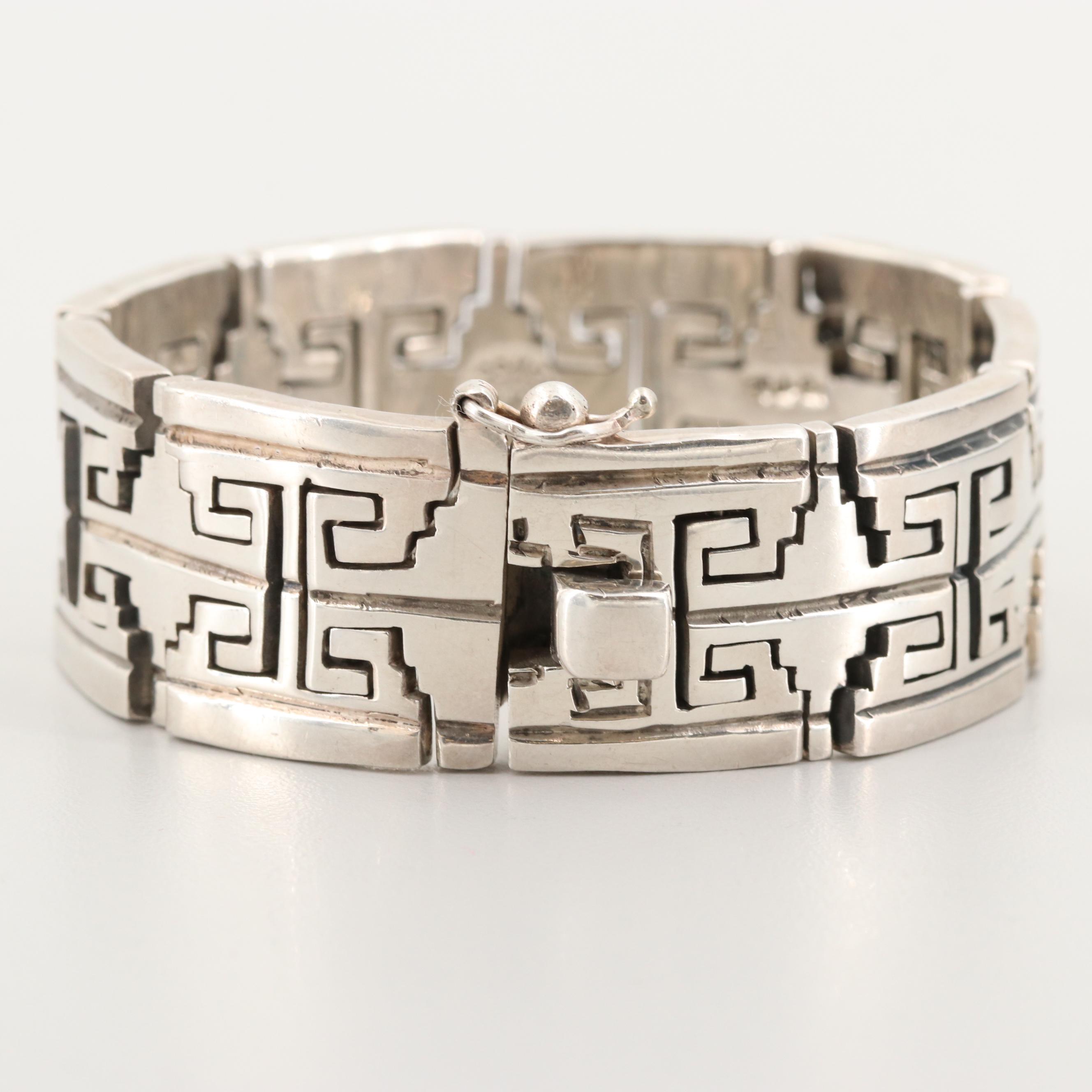 Salvador Juller Garcia Taxco Sterling Silver Custom Link Bracelet