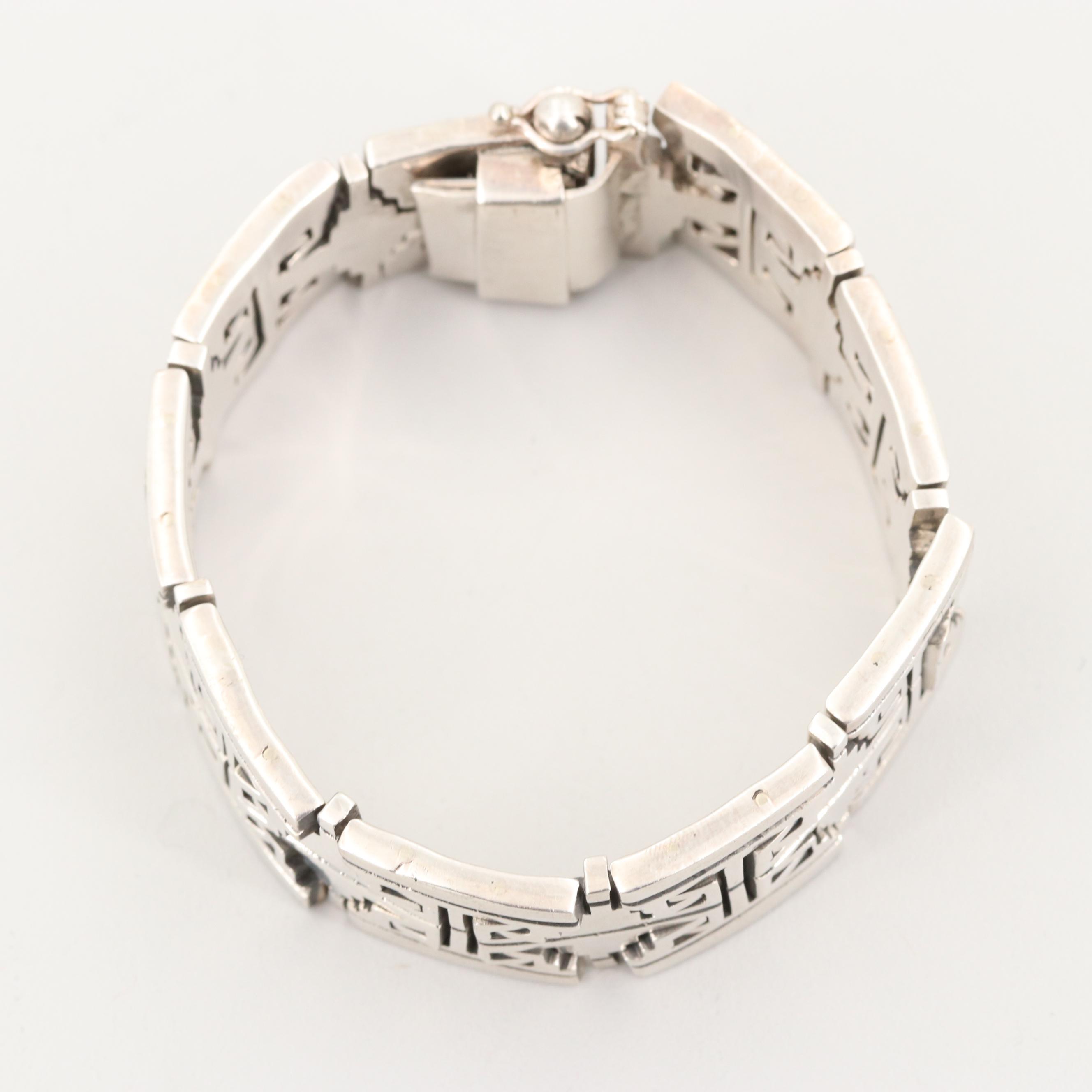 Salvador Juller Garcia Taxco Sterling Silver Custom Link Bracelet