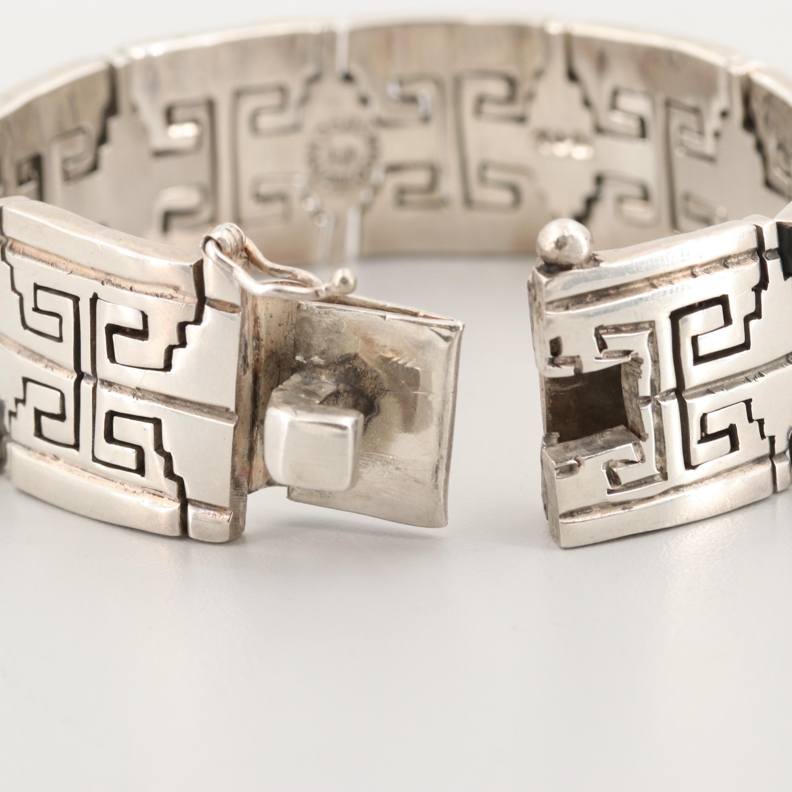 Salvador Juller Garcia Taxco Sterling Silver Custom Link Bracelet