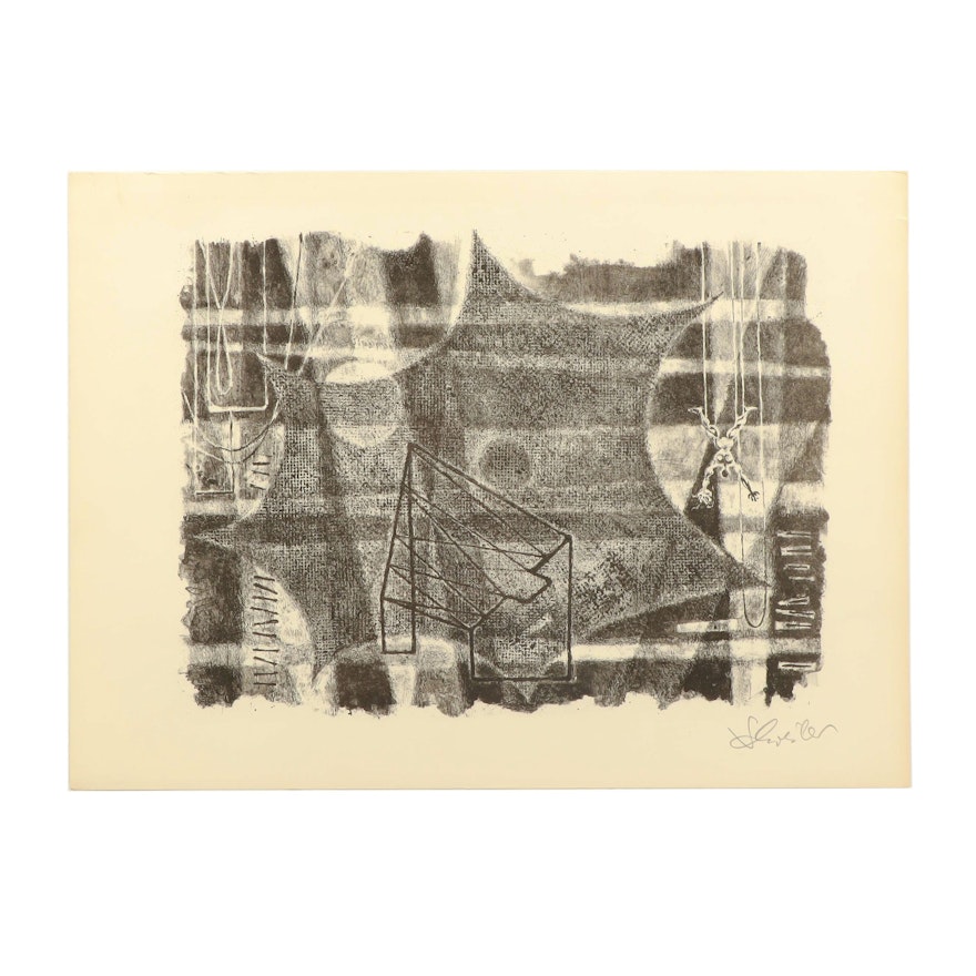 Georges Schreiber Lithograph "Without a Net"