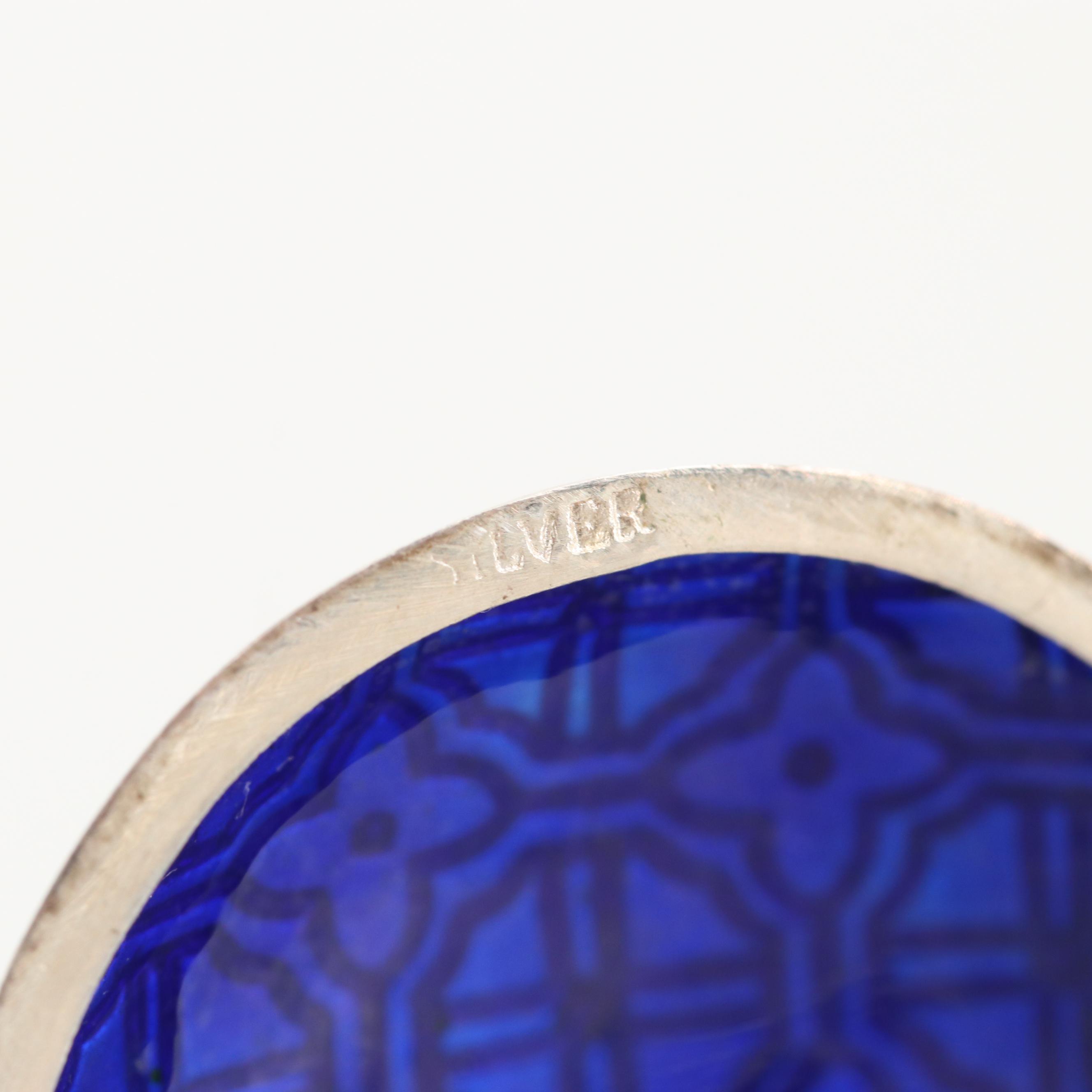 Sterling Silver Enamel Locket