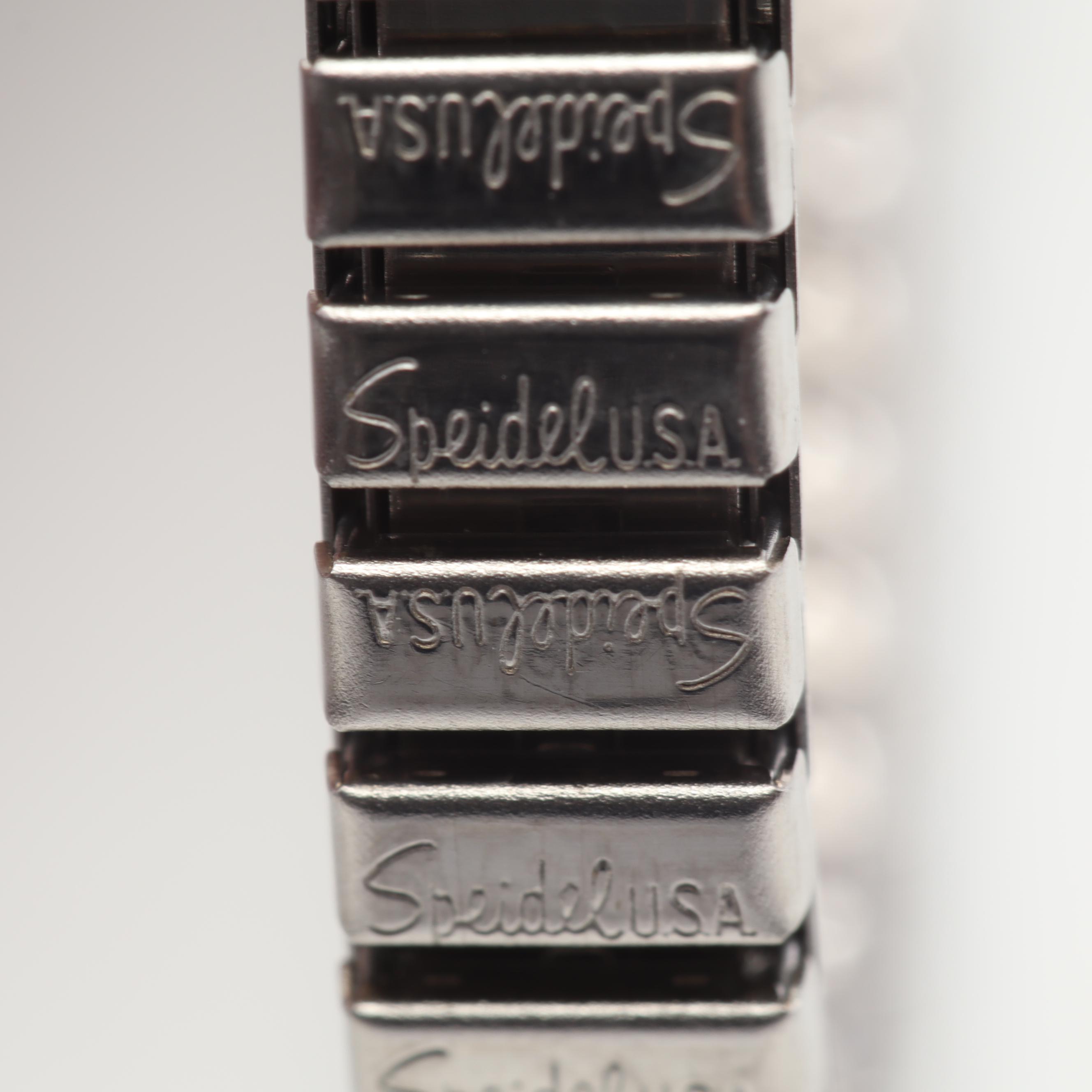 Speidel Watch with Diamonds and 14K White Gold Case