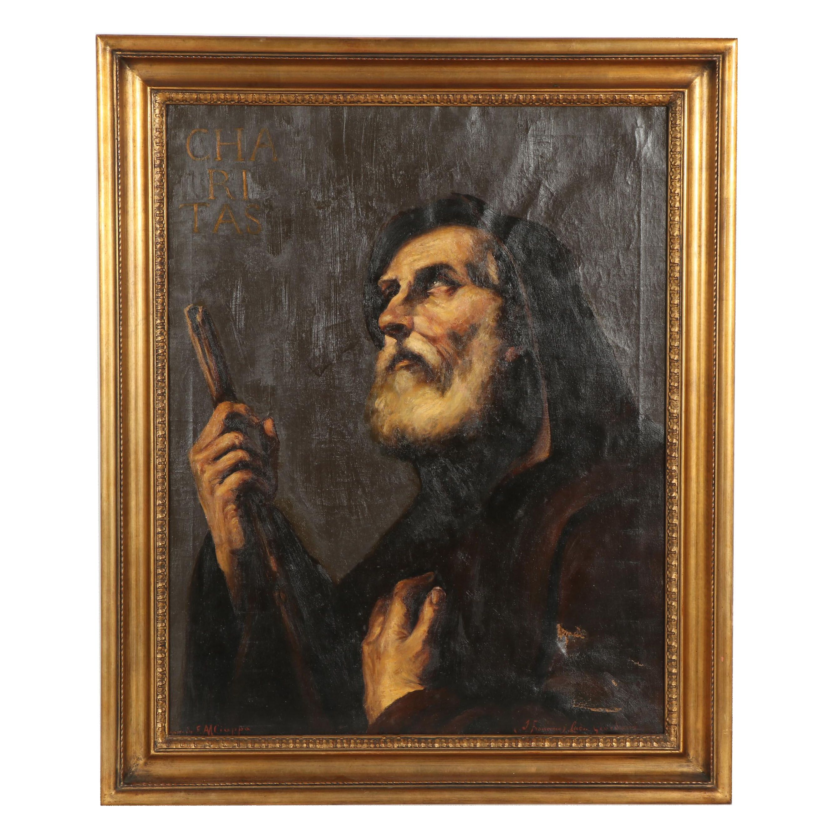 Copy Oil Portrait after Federico Ciappa after Luca Giordano