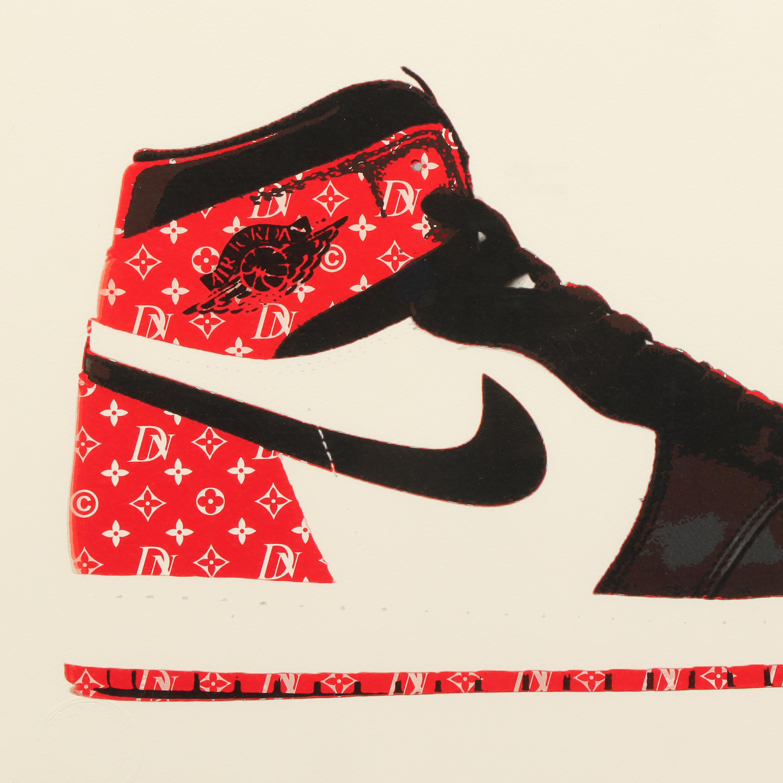 Death NYC Offset Lithograph "AJ DN Red"