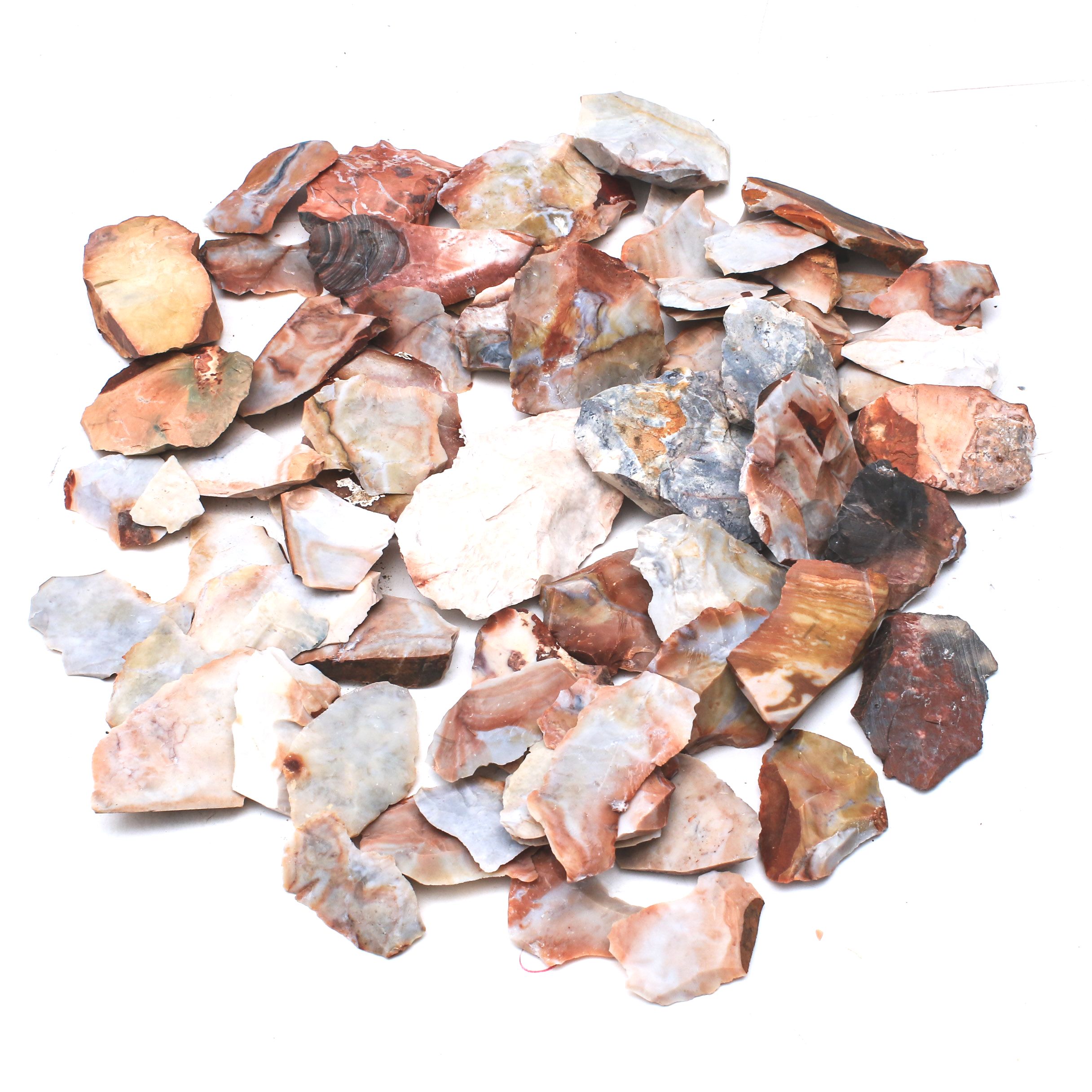 Native American Primary Flake Tools and Lithic Debitage