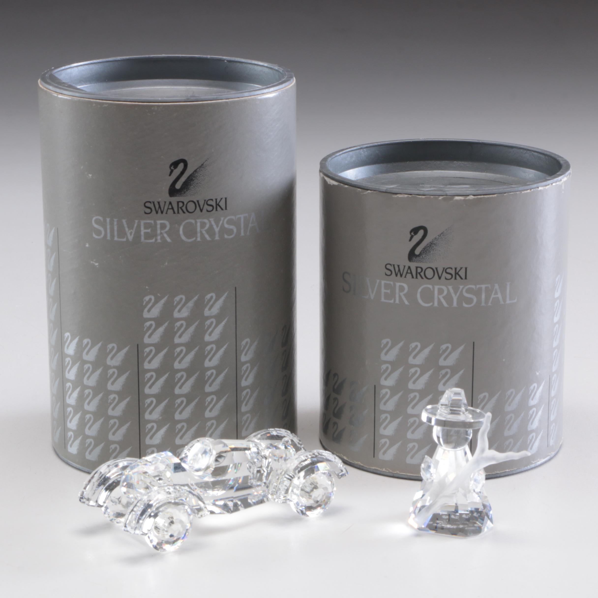 Swarovski Crystal Race Car and Other Figurine