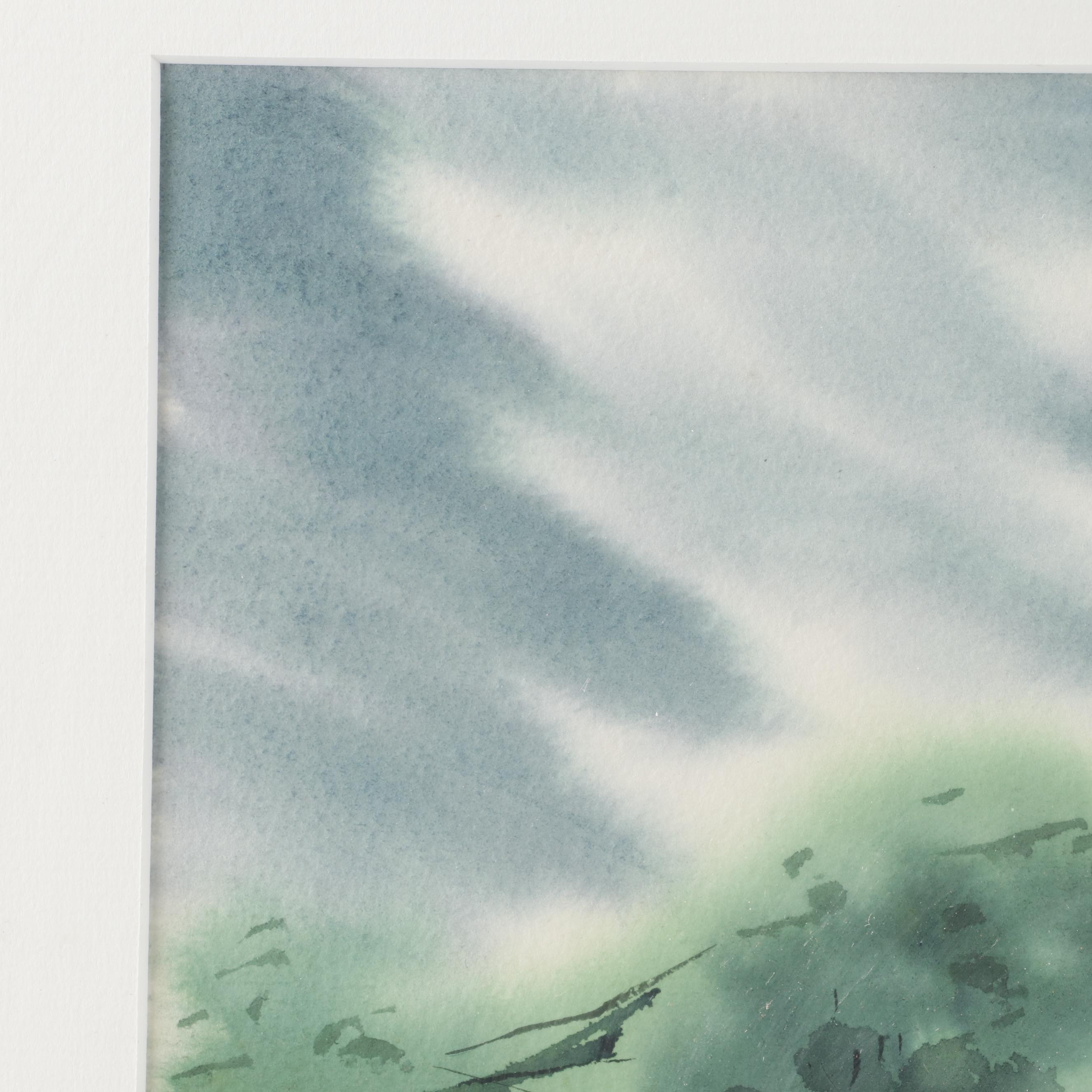 John Angelini Watercolor of a Train