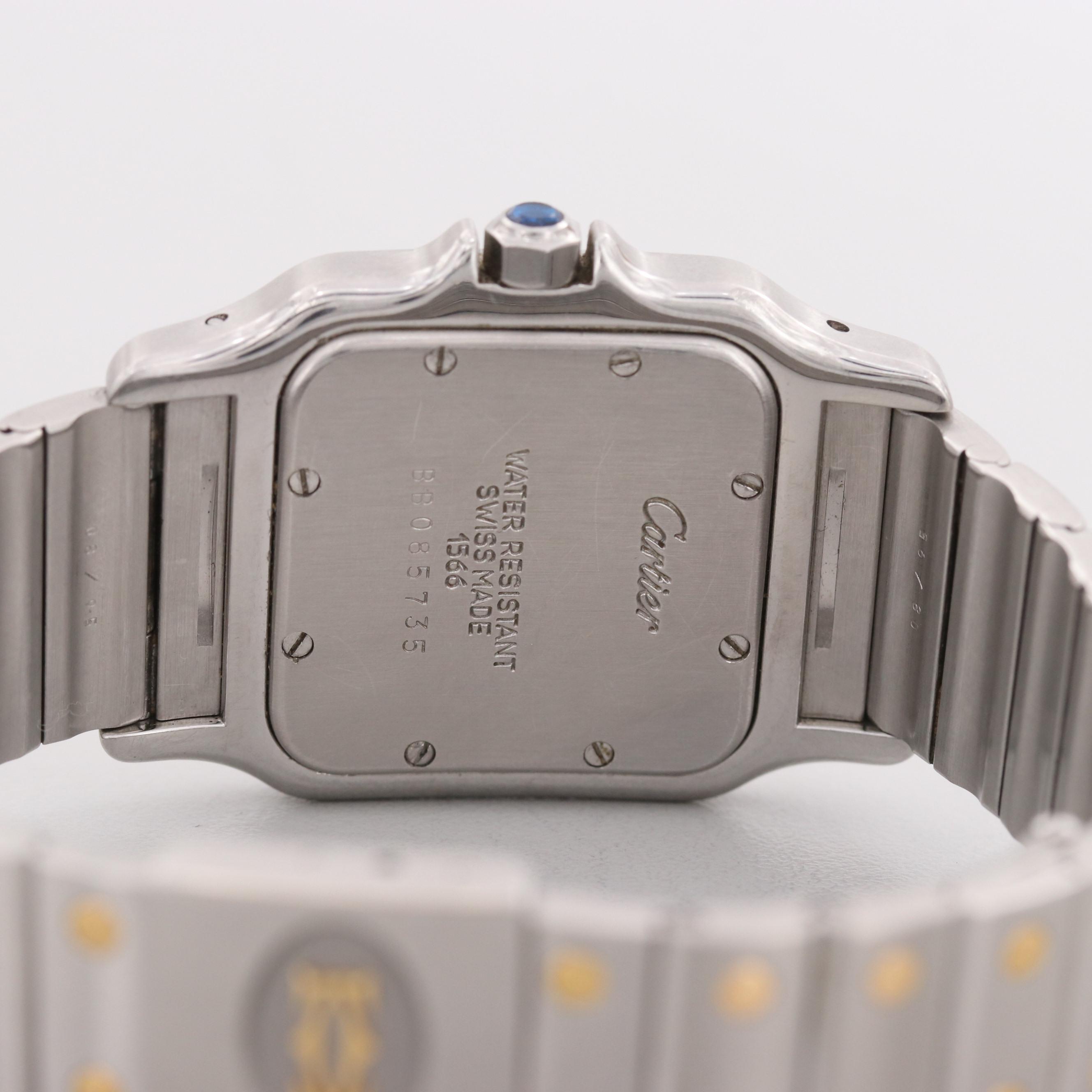 Cartier Santos Galbée 18K Yellow Gold and Stainless Steel Watch