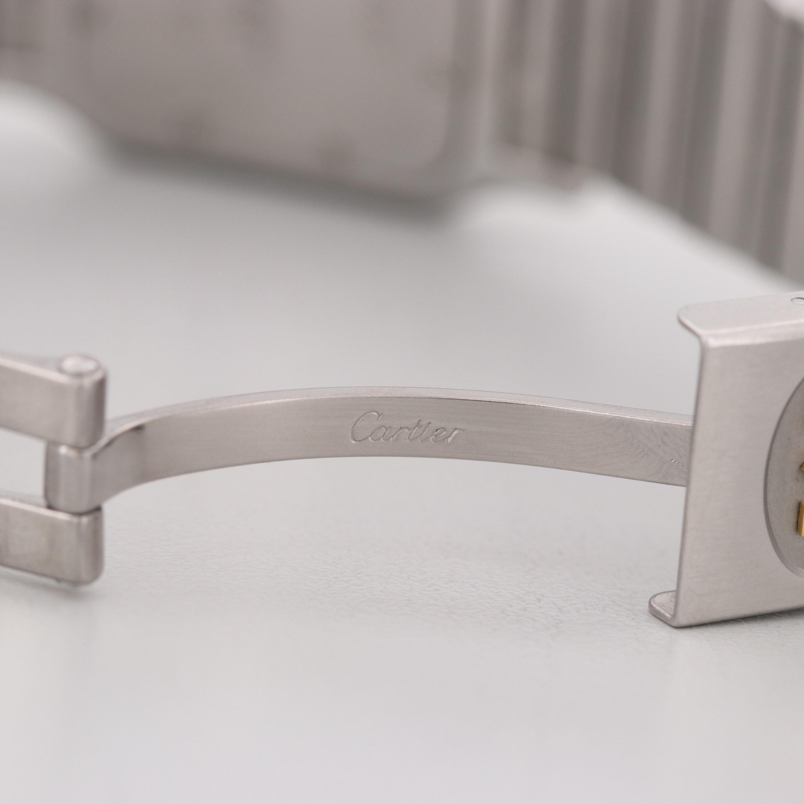 Cartier Santos Galbée 18K Yellow Gold and Stainless Steel Watch