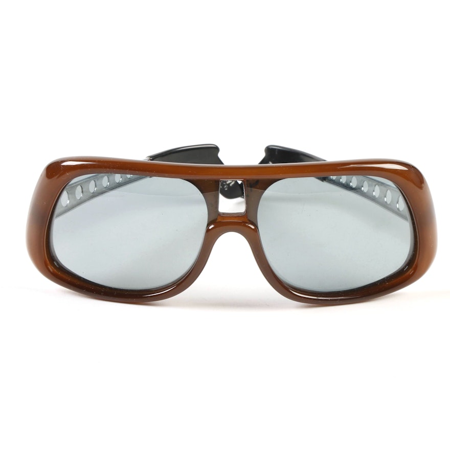 Optyl Design Havana Sunglasses with Eyeglass Case