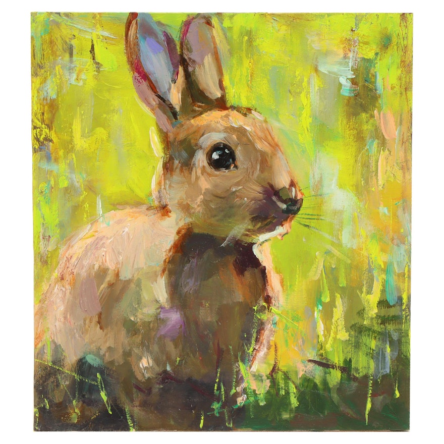 Adam Deda Oil Painting "Bunny"