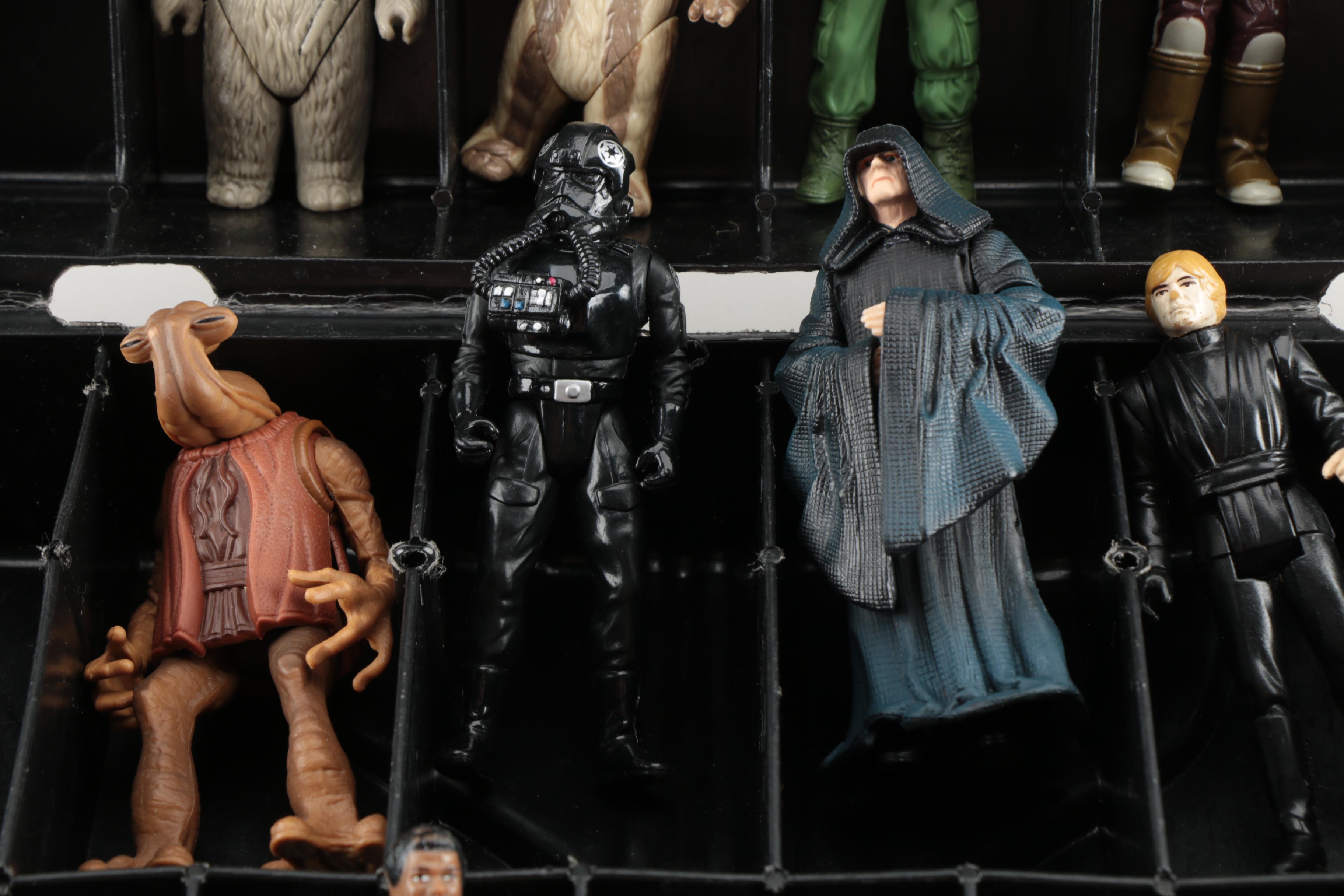 Kenner "Star Wars" Action Figures with Darth Vader Collector Cases