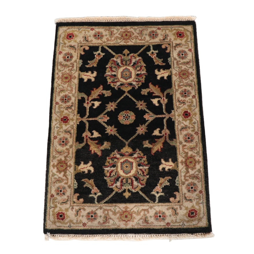 Hand-Knotted Indian Agra Wool Rug