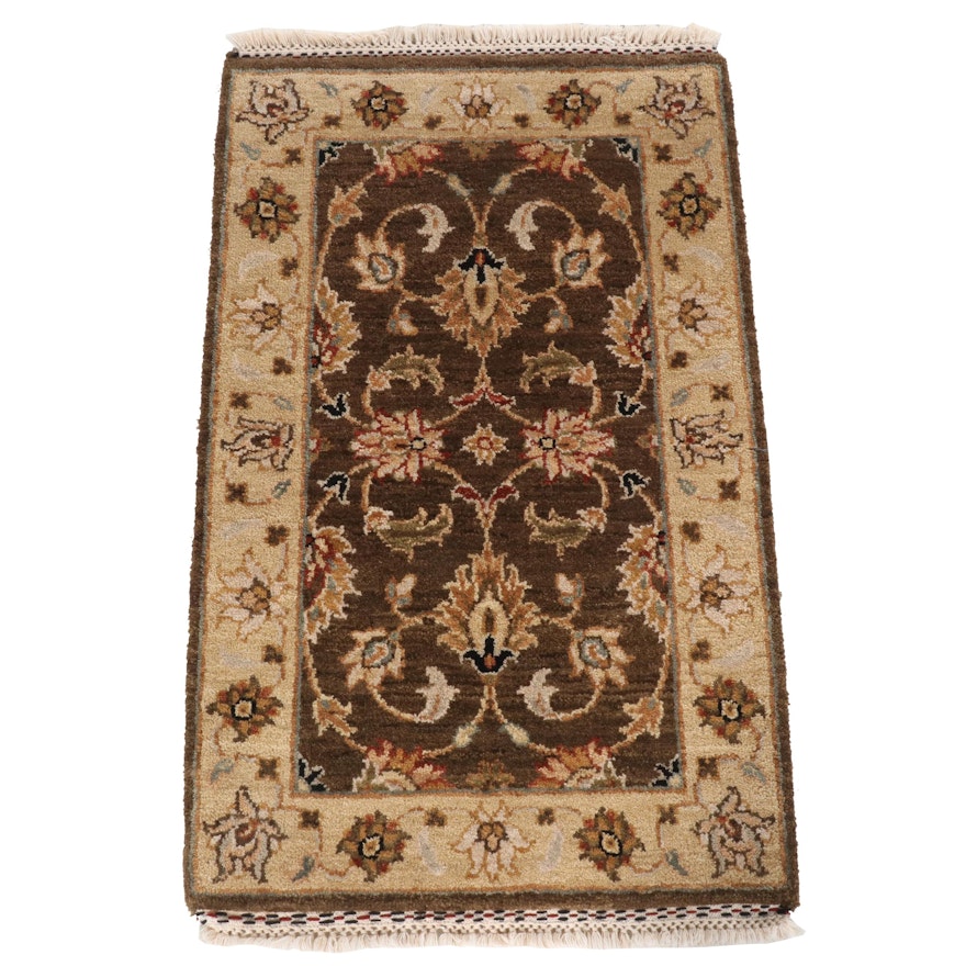 Hand-Knotted Indian Agra Wool Rug