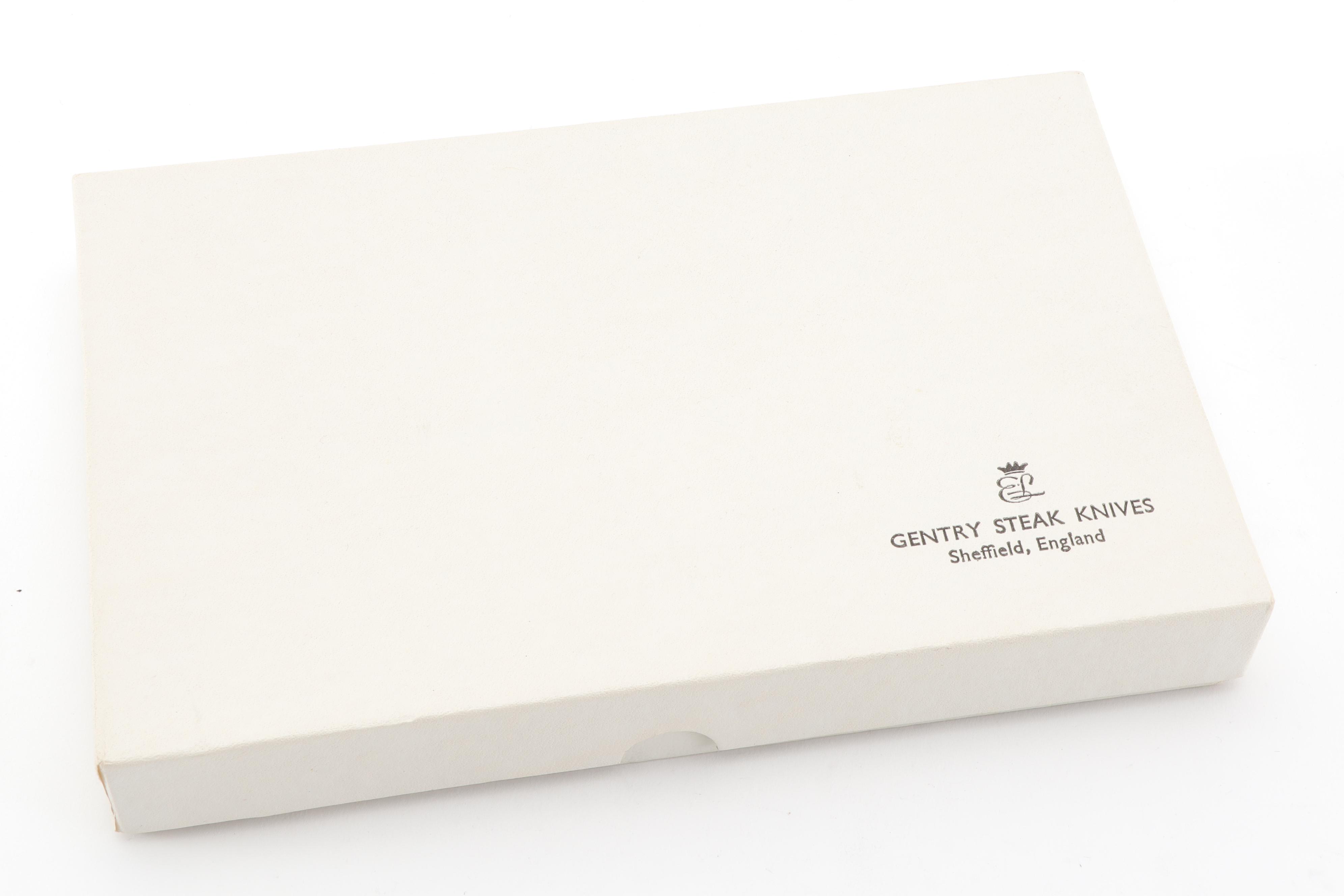 Gentry Steak Knives with Silver Plate Handles