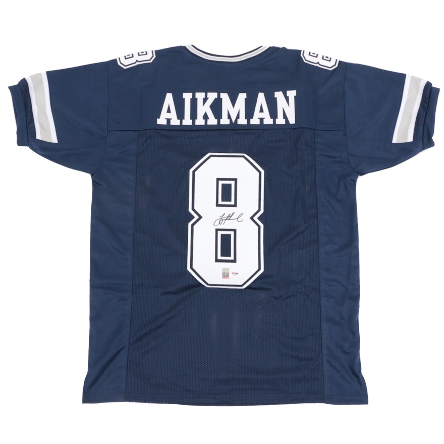 Troy Aikman Signed Dallas Cowboys Replica Jersey  COA