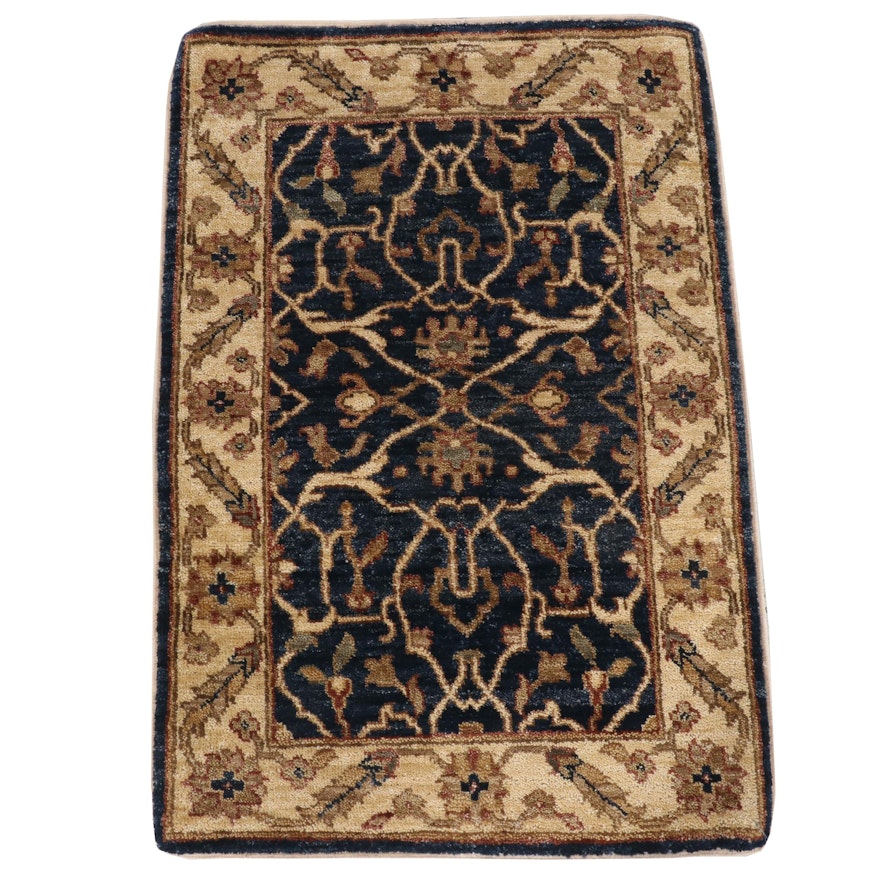 Hand-Knotted Indian Wool Rug