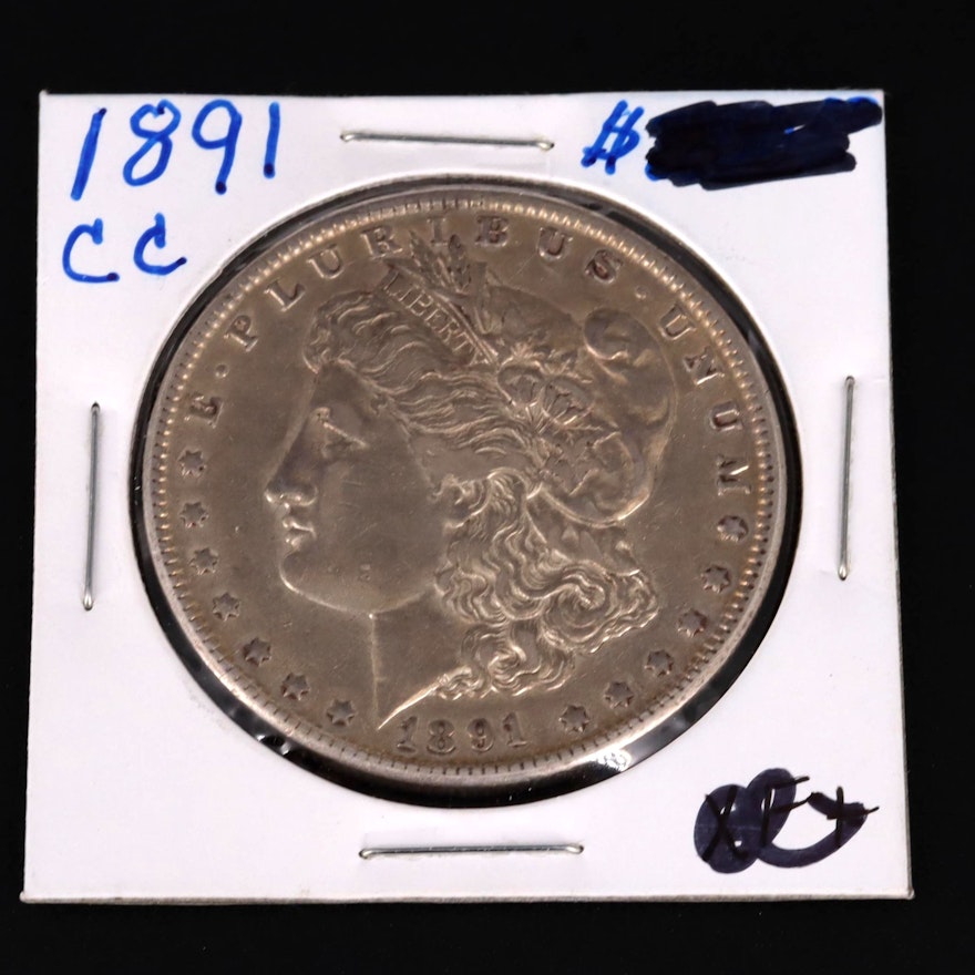 1891-CC Morgan Silver Dollar