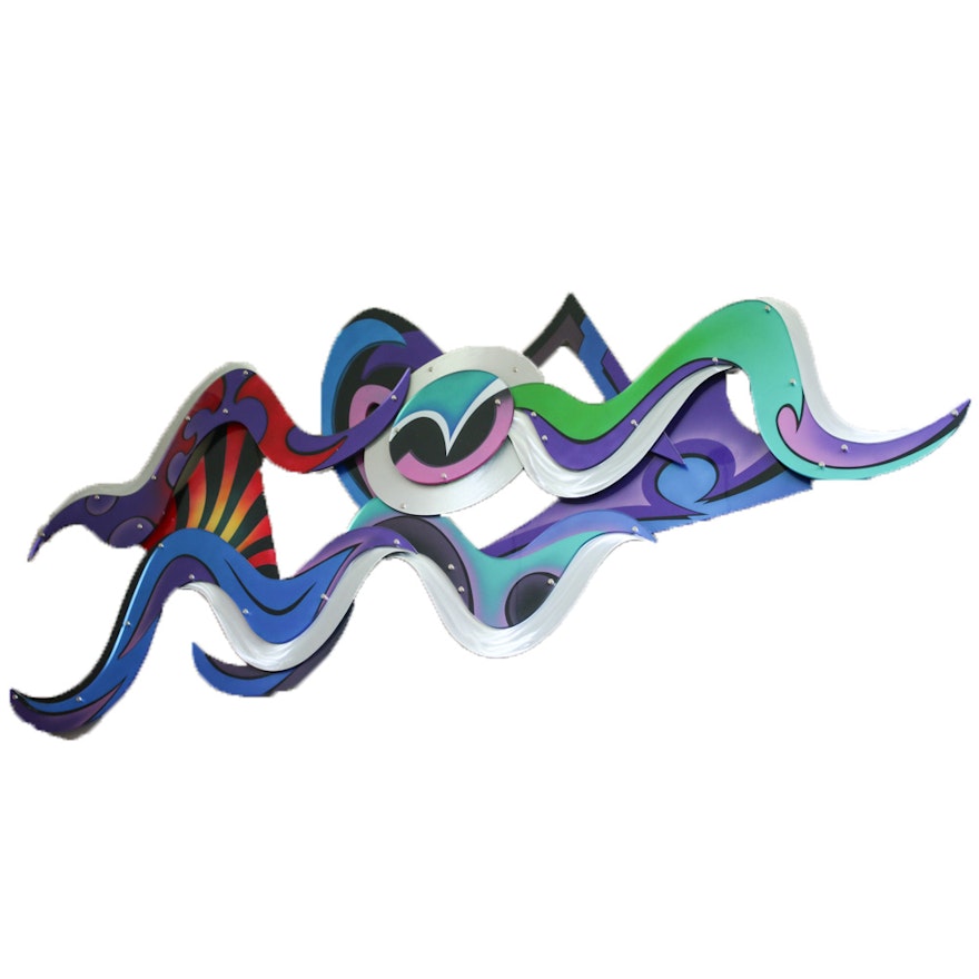 Shlomi Haziza for H Studio Vision Aluminum and Acrylic Abstract Wall Sculpture