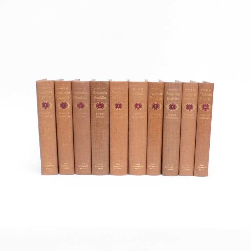 "The Papers of Benjamin Franklin" Volumes I - X
