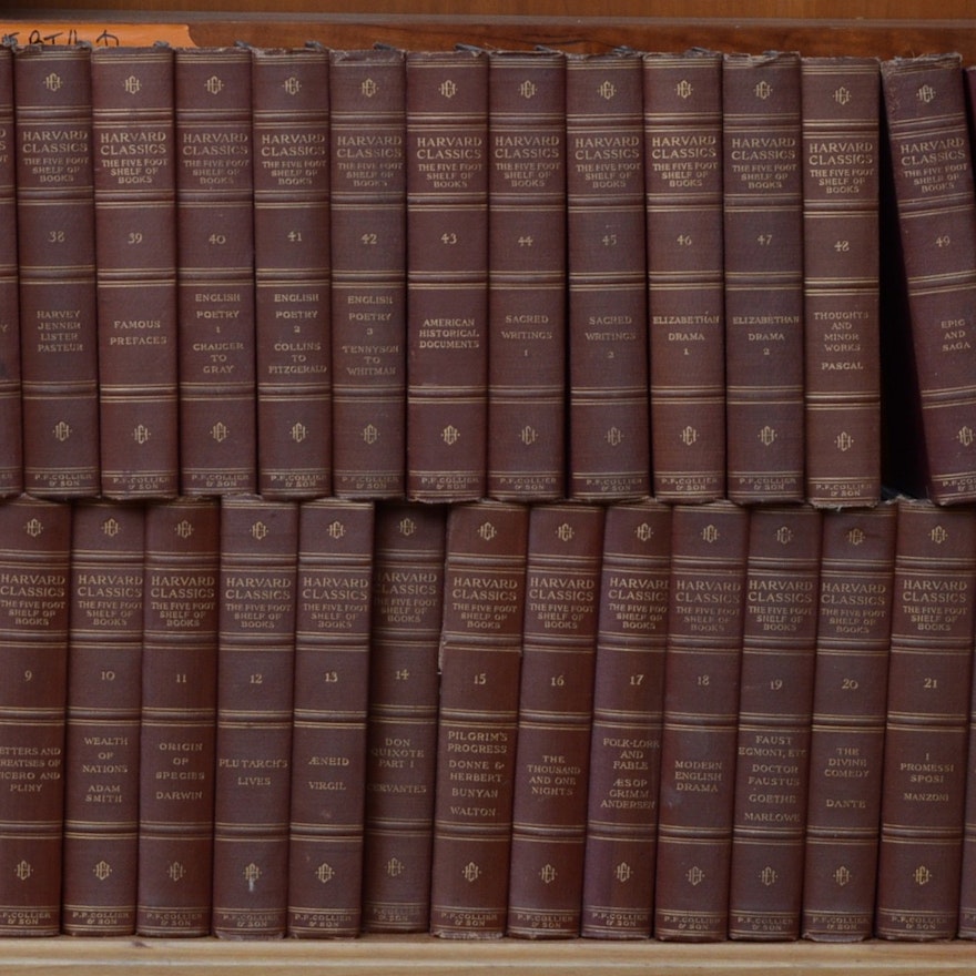 Antique Edition "The Harvard Classics" 51 Volume Set