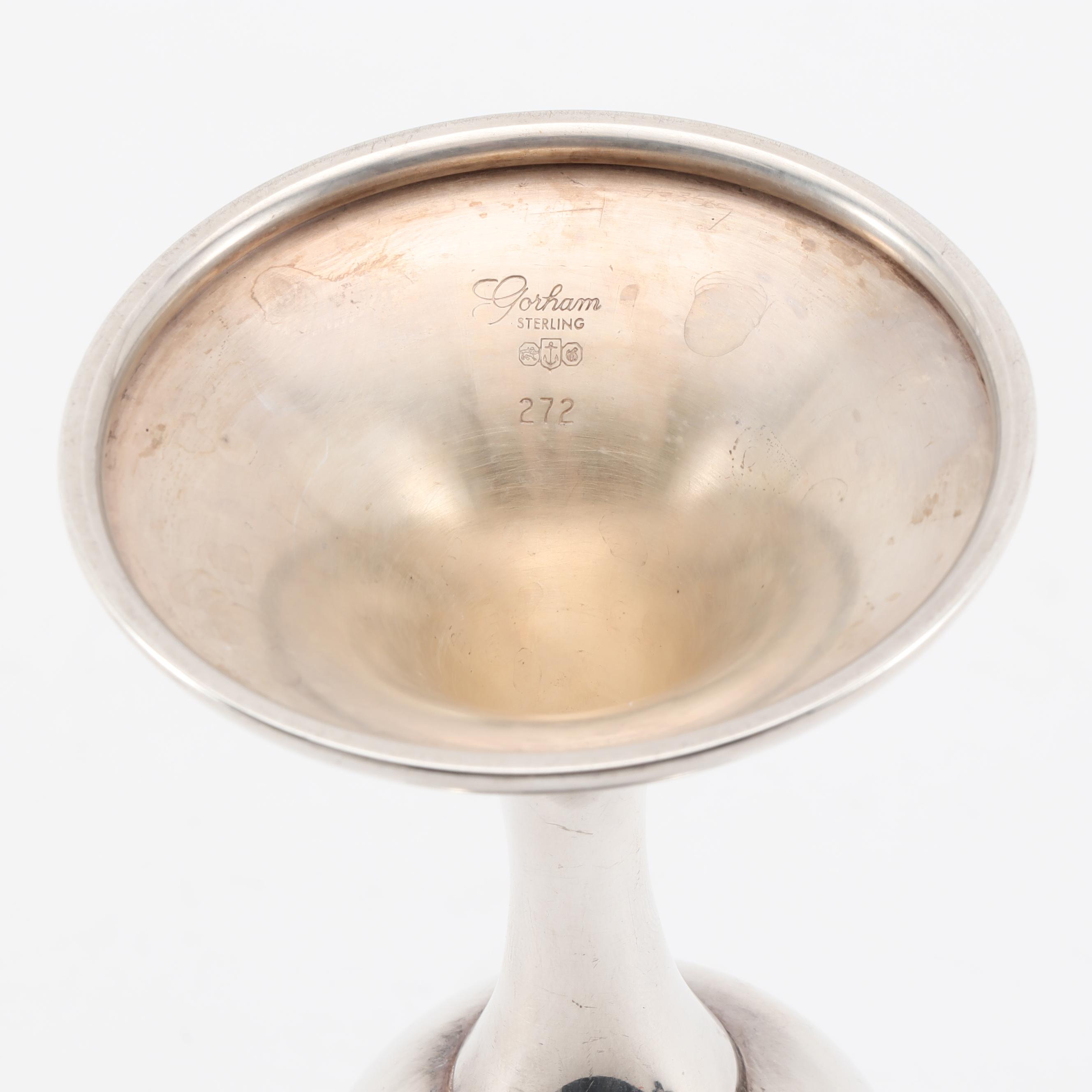 Gorham Sterling Silver Goblets