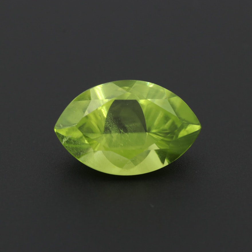 Loose 5.63 CT Peridot Gemstone