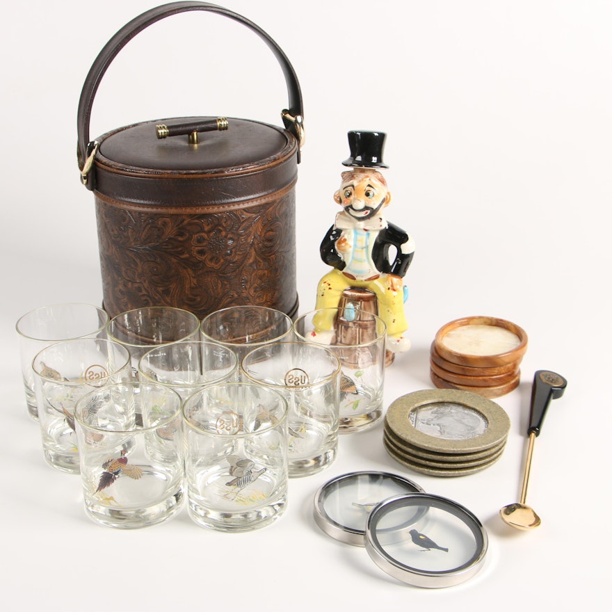 Ned Smith Old Fashioned "Duck" Glasses and Other Barware