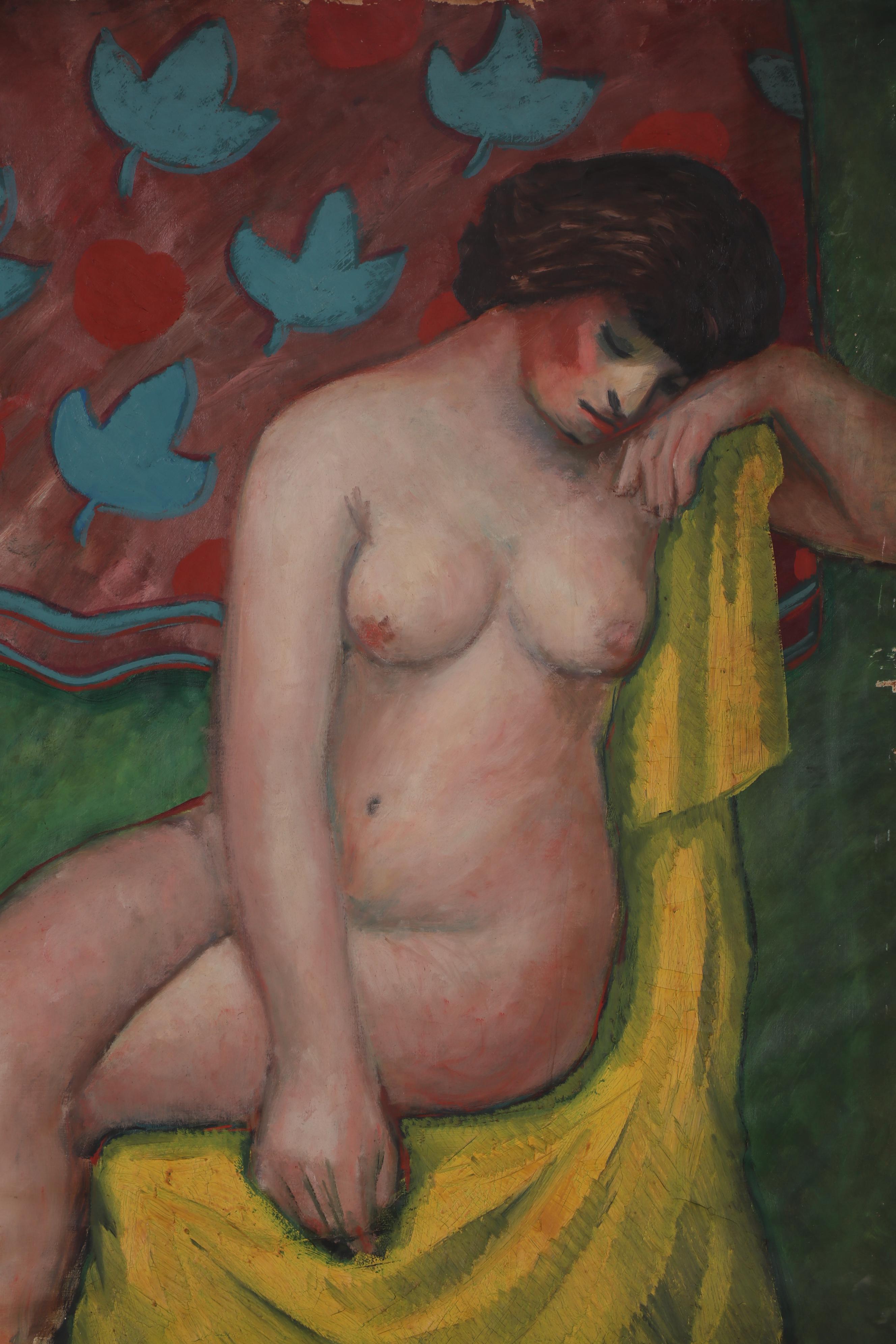 Thomas Brownell Eldred Oil Painting of Female Nude