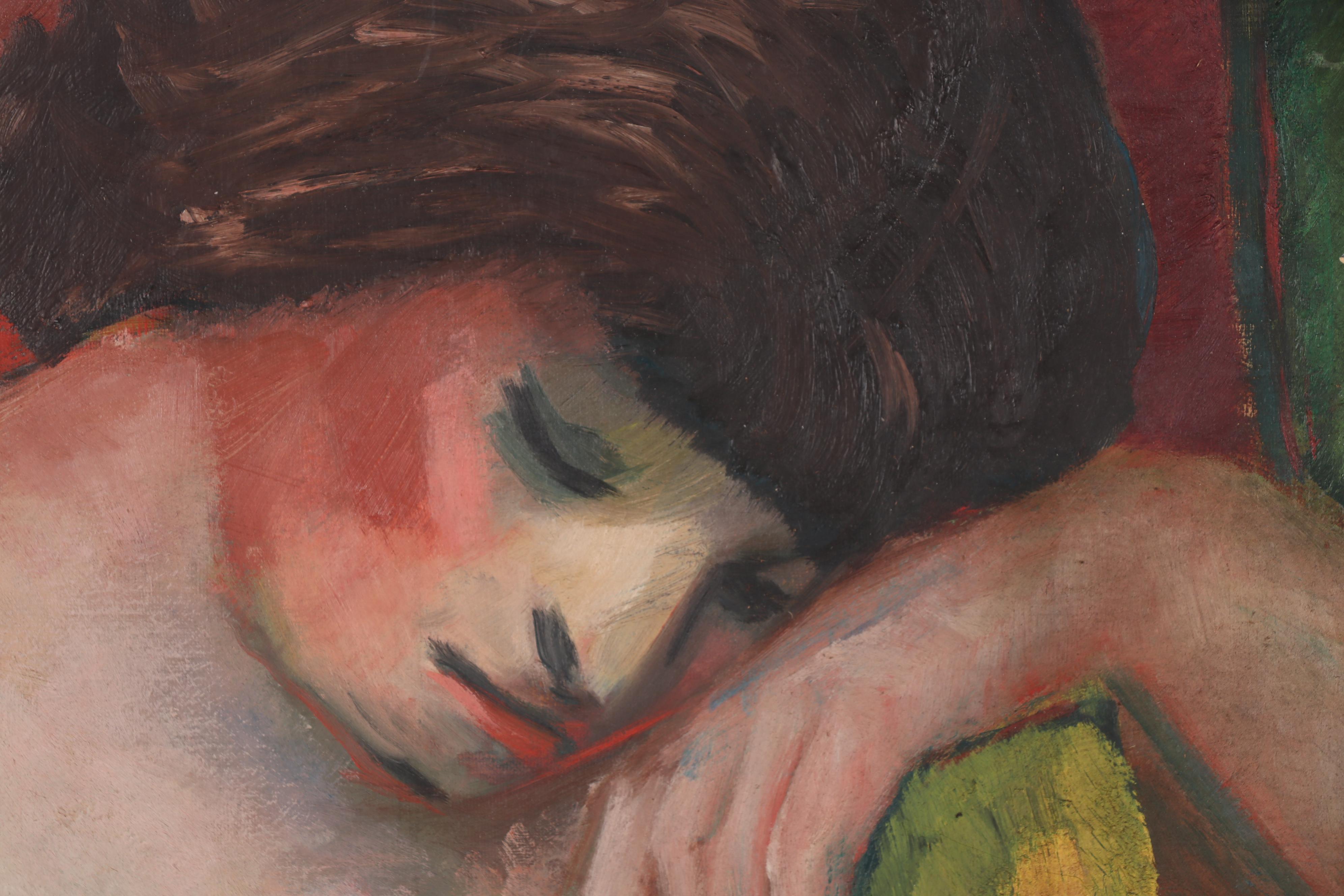 Thomas Brownell Eldred Oil Painting of Female Nude