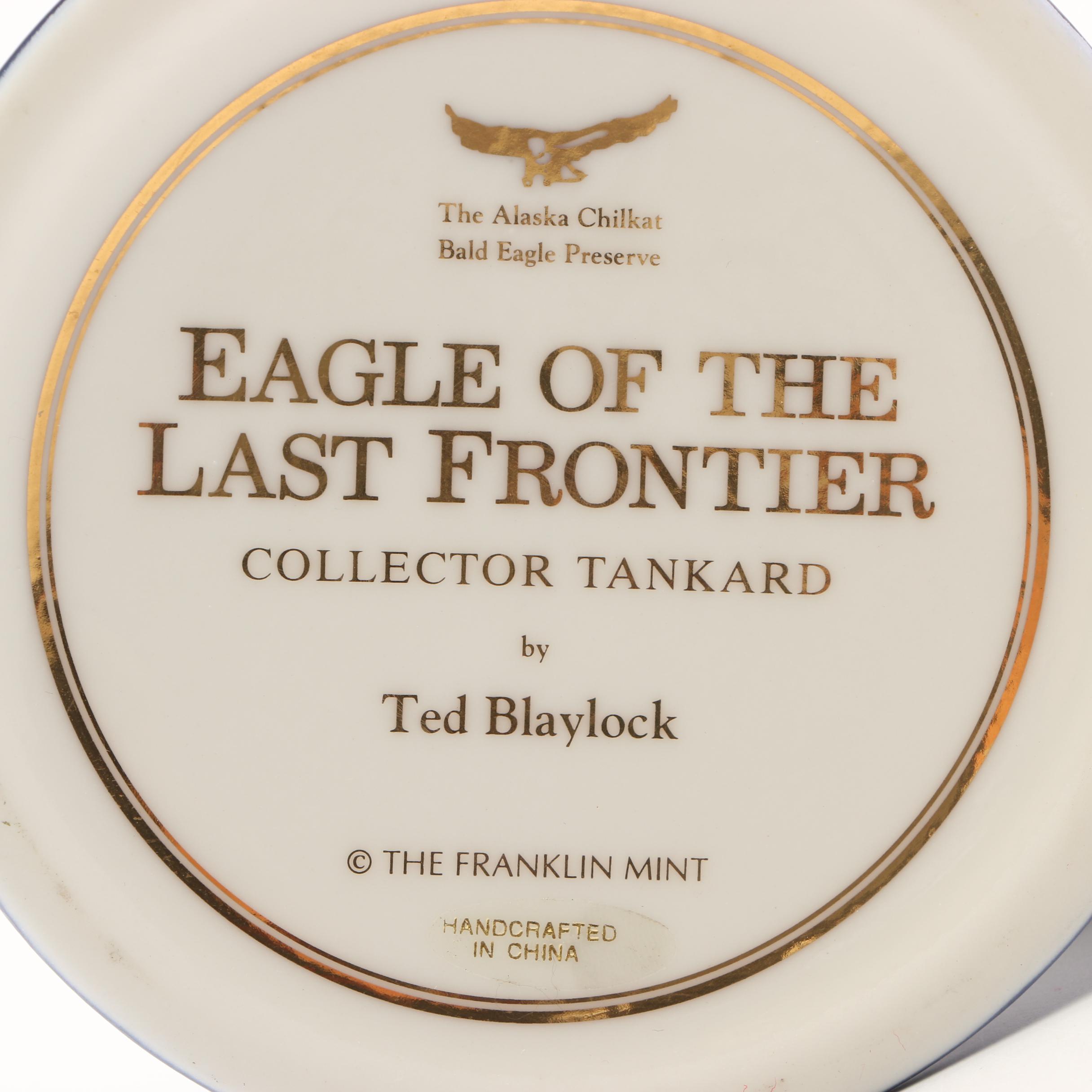 Franklin Mint Bald Eagle Themed Pocket Watch with Display Stand and Other Items