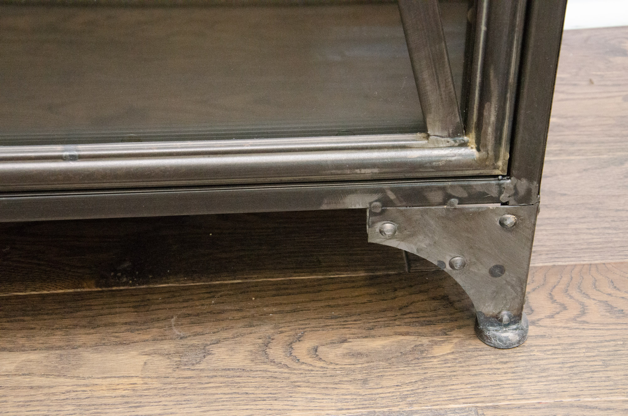 Mercana Metal and Glass Industrial Style Display Cabinets